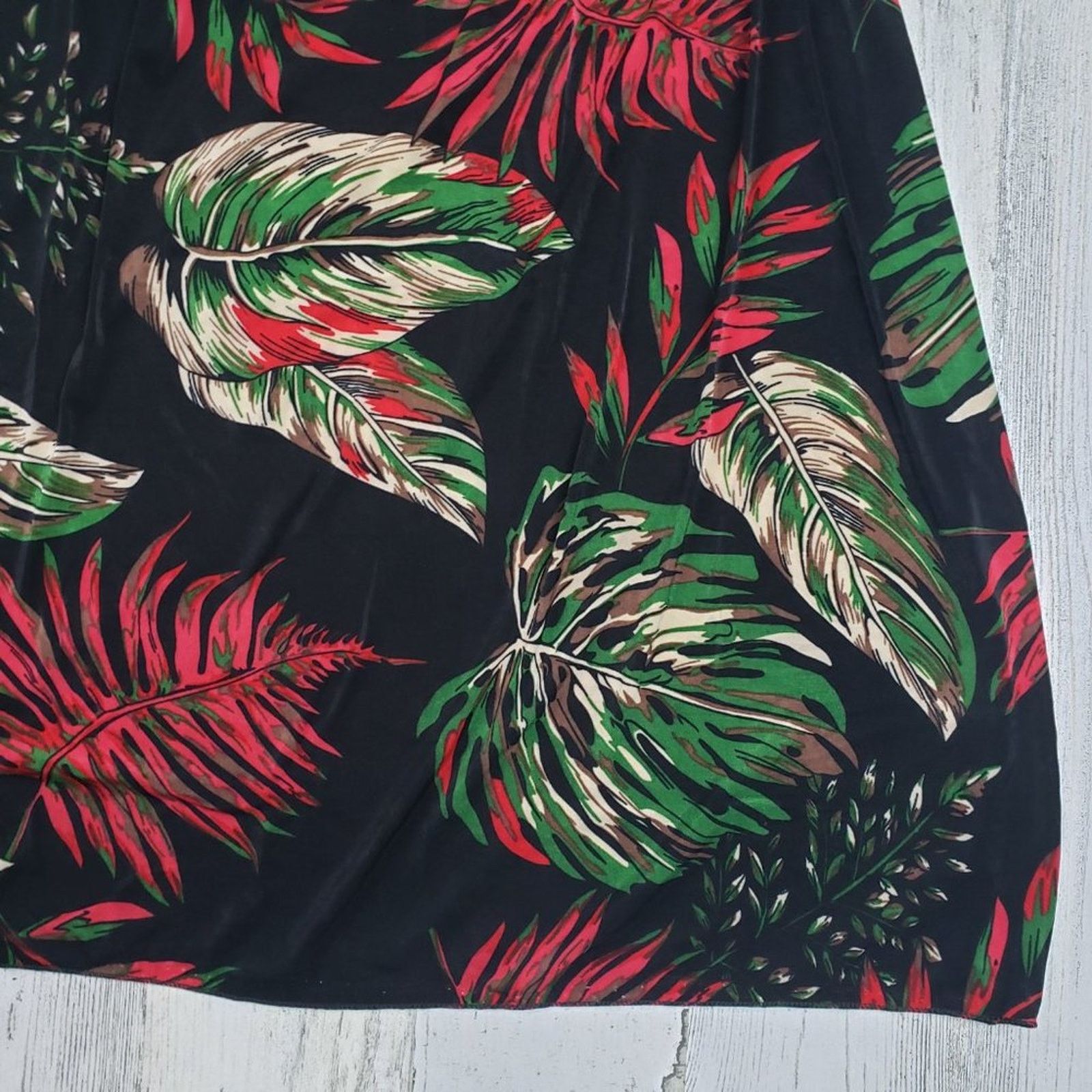 Other NWT Ace Fashions Black Tropical Smocked Sundress Large Size L / US 10 / IT 46 - 6 Thumbnail