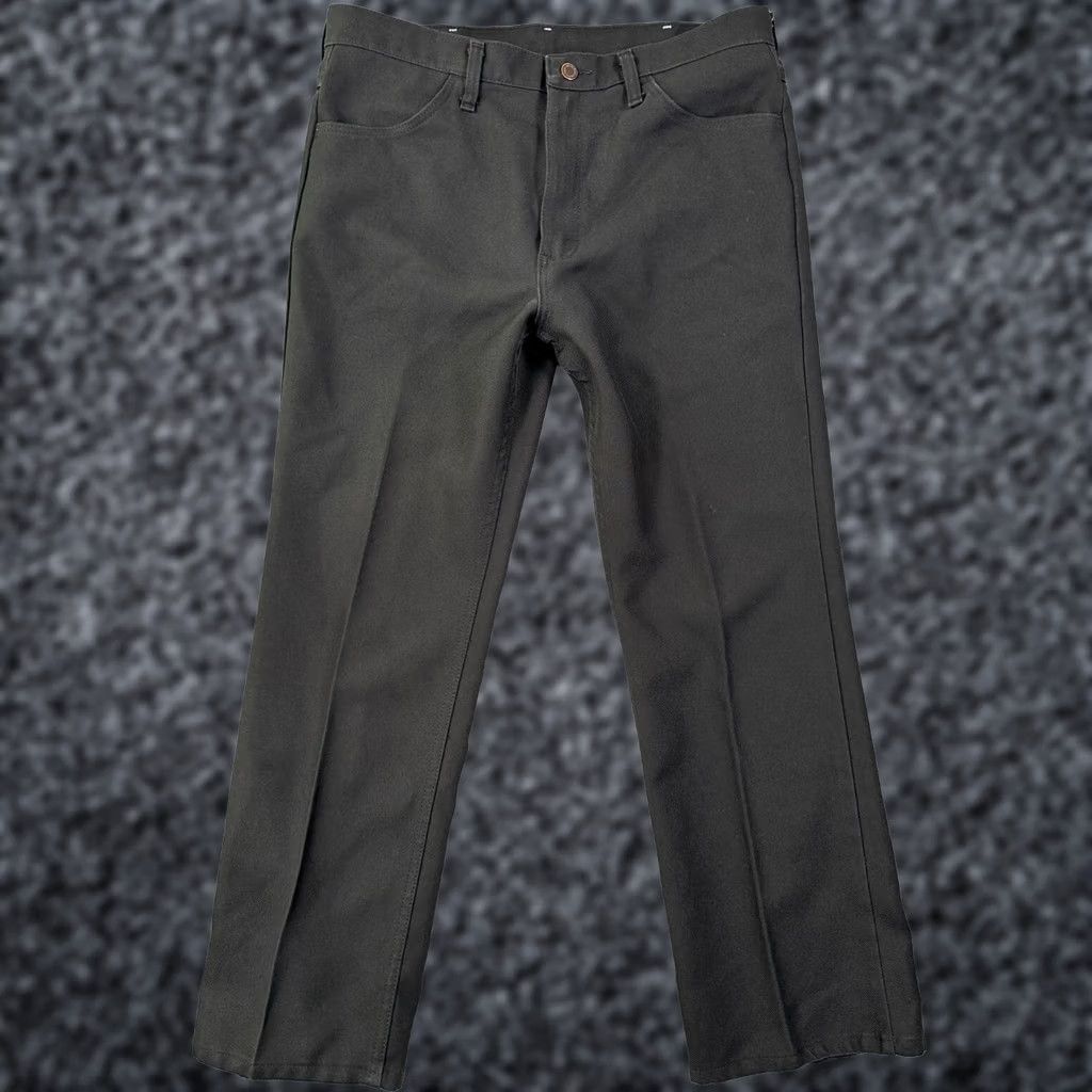 Wrangler Wrangler Black Dress Pants 36X29 Straight Leg Flat Front Pockets Men Size US 36 / EU 52 - 1 Thumbnail