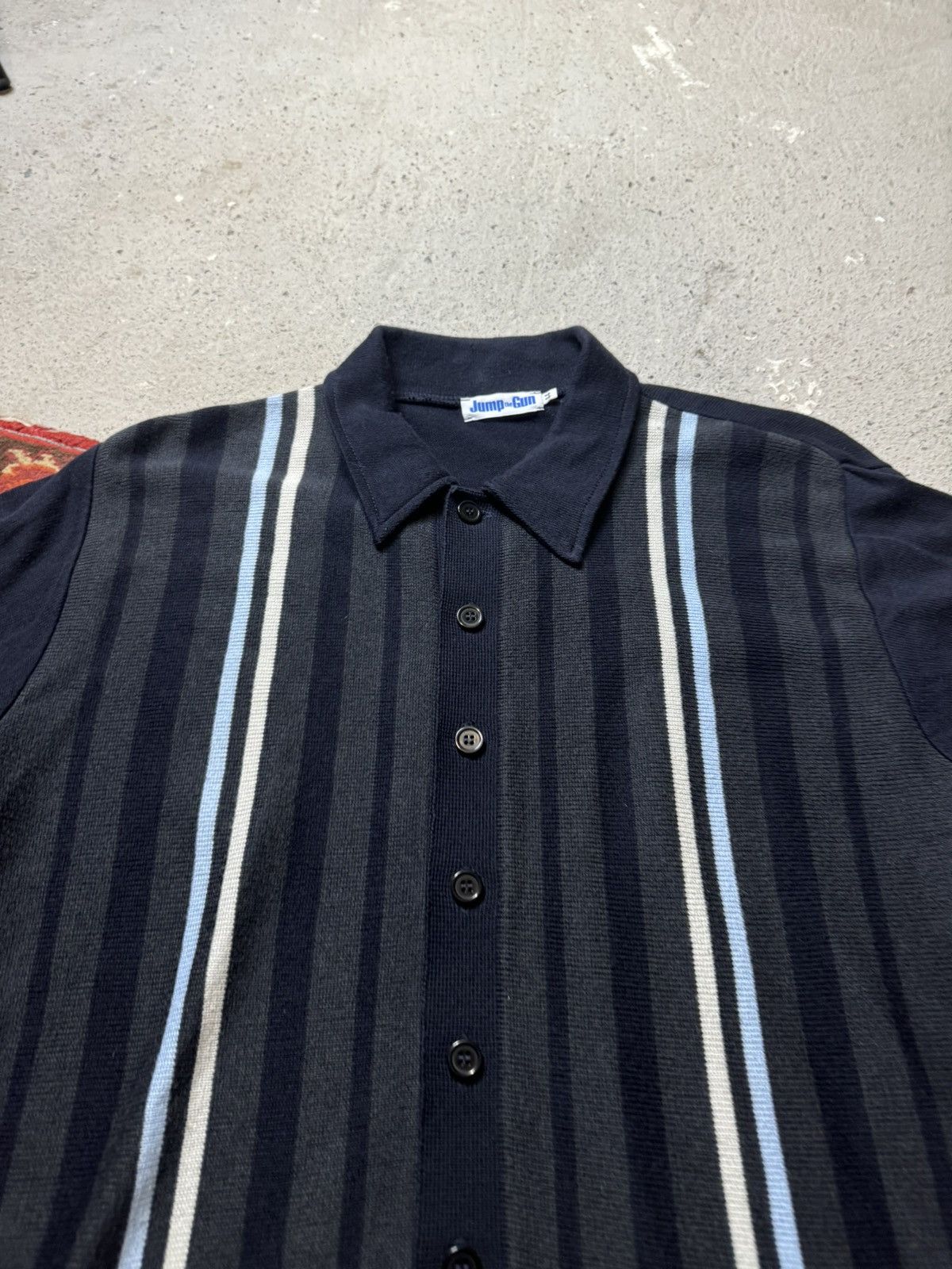 Vintage Vintage Y2K Jump The Gun Stripes Mafia The Sopranos Polo Size US M / EU 48-50 / 2 - 3 Thumbnail