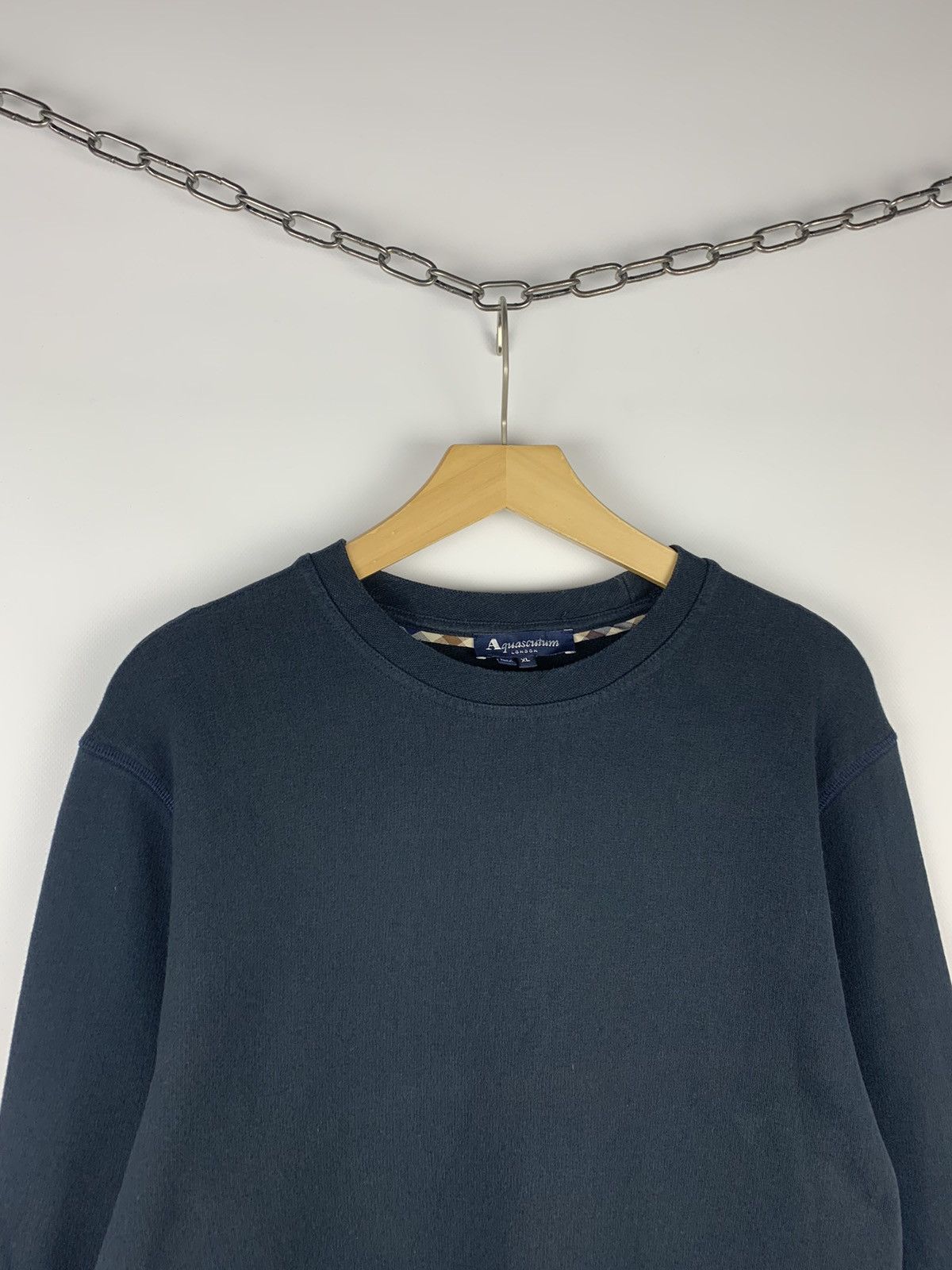 Aquascutum Aquascutum Sweatshirt Casuals Designer UK Navy Blue Size US XL / EU 56 / 4 - 2 Thumbnail