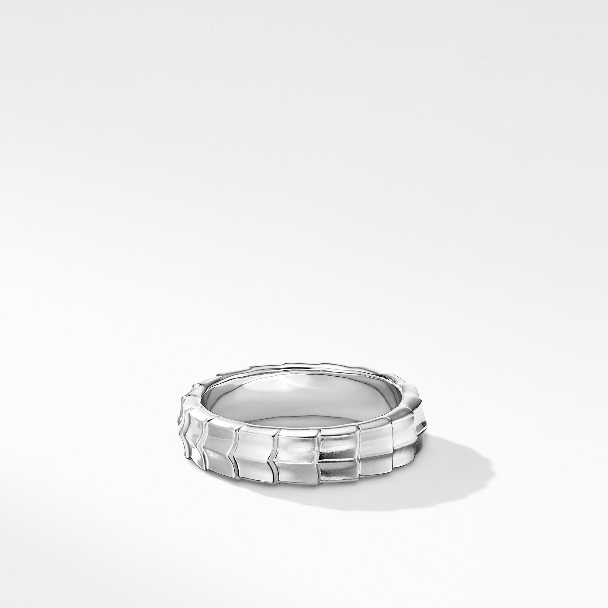 David Yurman o1w1db10526 R25212M/Size 8/Armory Band Ring in White Size ONE SIZE - 1 Thumbnail