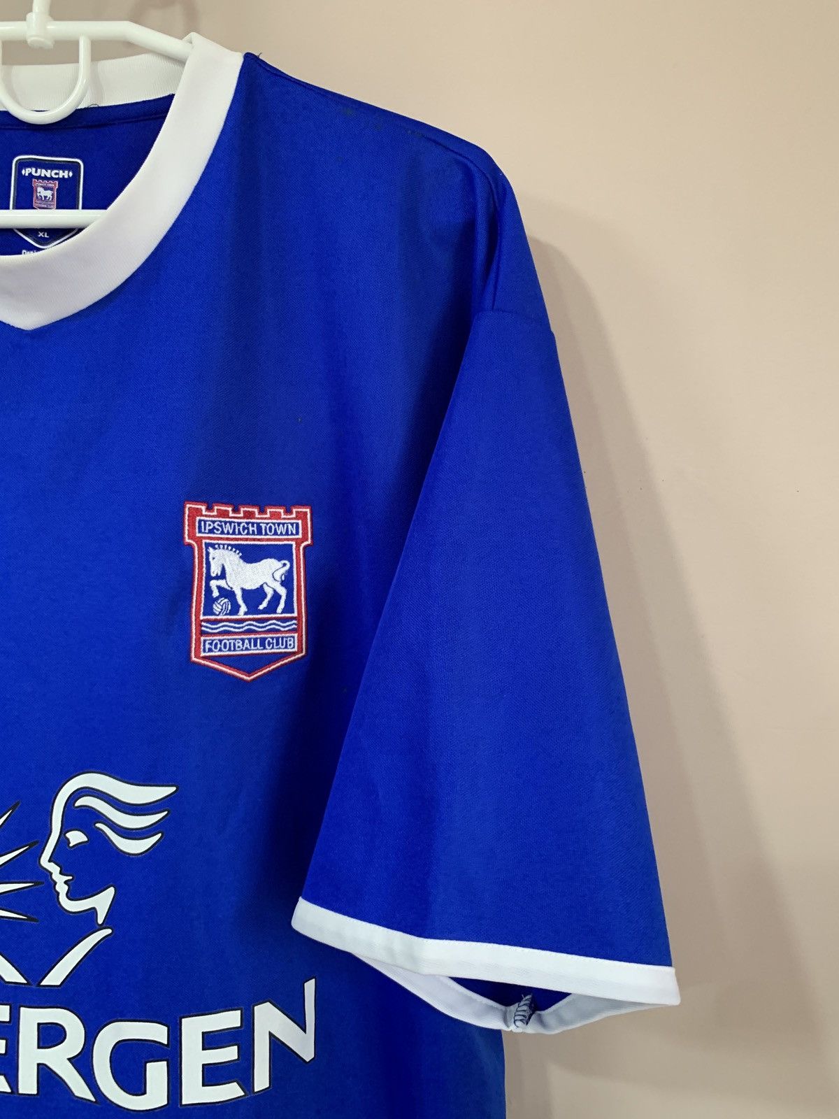 Vintage Ipswich Town Home Football Shirt Vintage Punch Soccer Jersey Size US XL / EU 56 / 4 - 4 Thumbnail