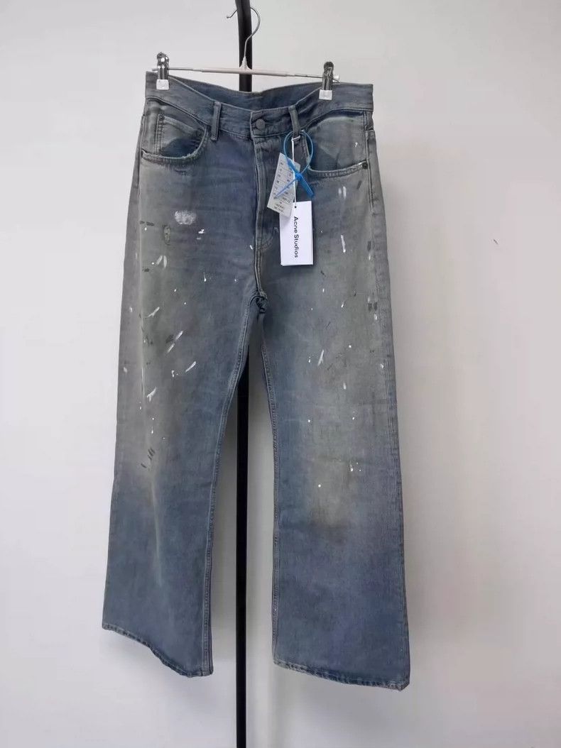 Acne Studios Acne Studios Light blue mud-dyed wasteland graffiti rework Size 28" / US 6 / IT 42 - 1 Thumbnail
