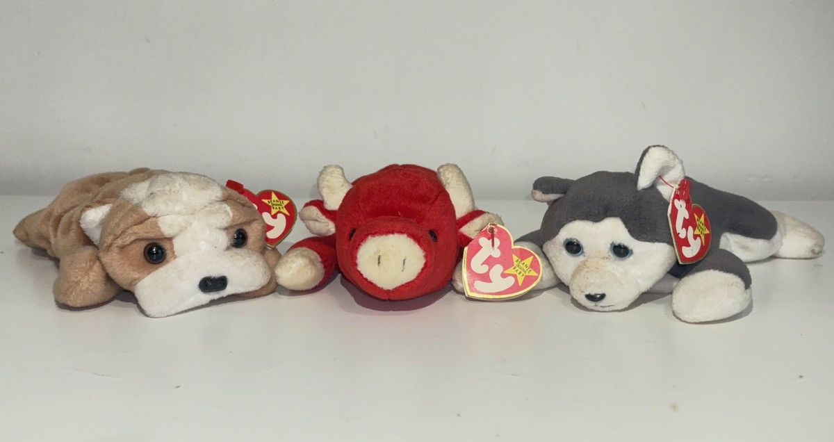 Other Ty Beanie Baby [BUNDLE]: Snort/Wrinkles/Nanook | PVC Pellets Size ONE SIZE - 1 Thumbnail