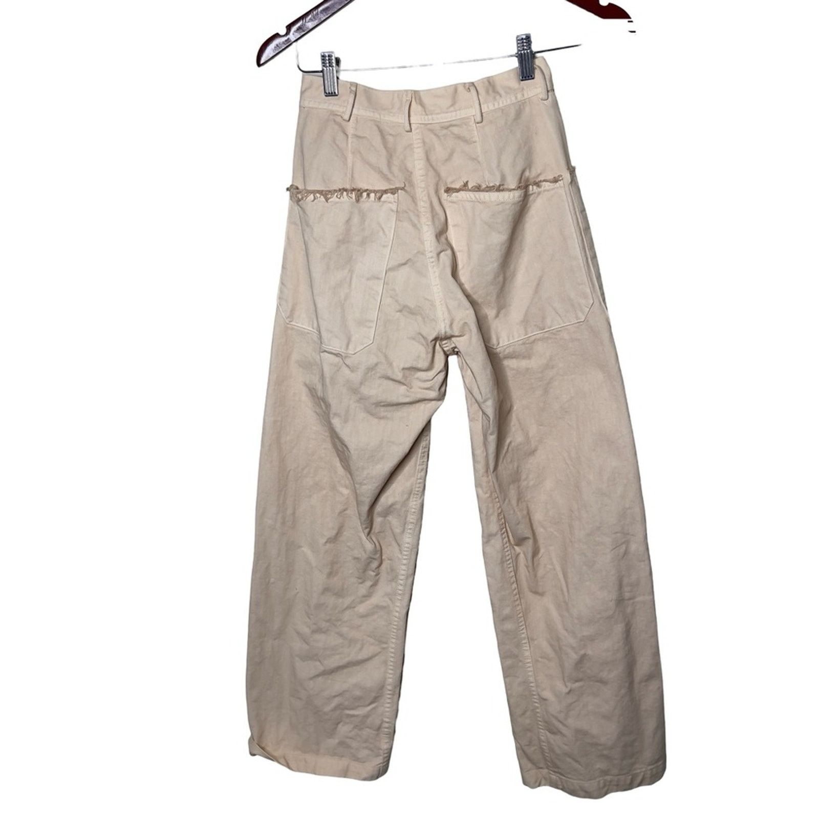 Other As Ever NYC Brancusi Pant Natural Canvas cotton high rise Size 25" / US 0 / IT 36 - 2 Thumbnail