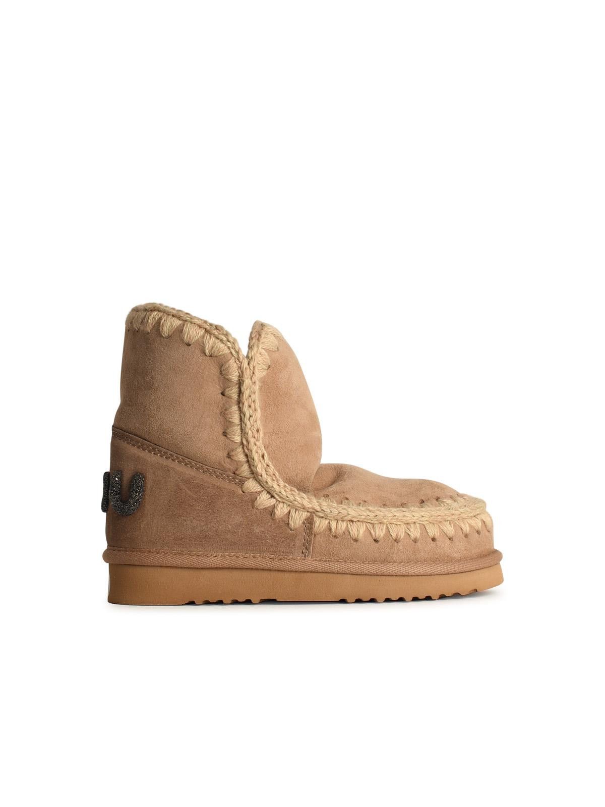 Mou MOU Eskimo '18 Glitter' In Beige Leather Size US 8 / IT 38 - 1 Thumbnail