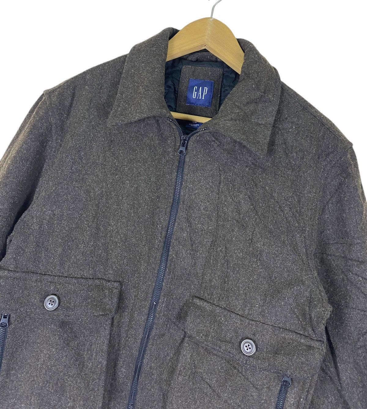 Gap × Harris Tweed Gap Wool Outshell Bomber Jacket Size US M / EU 48-50 / 2 - 6 Thumbnail
