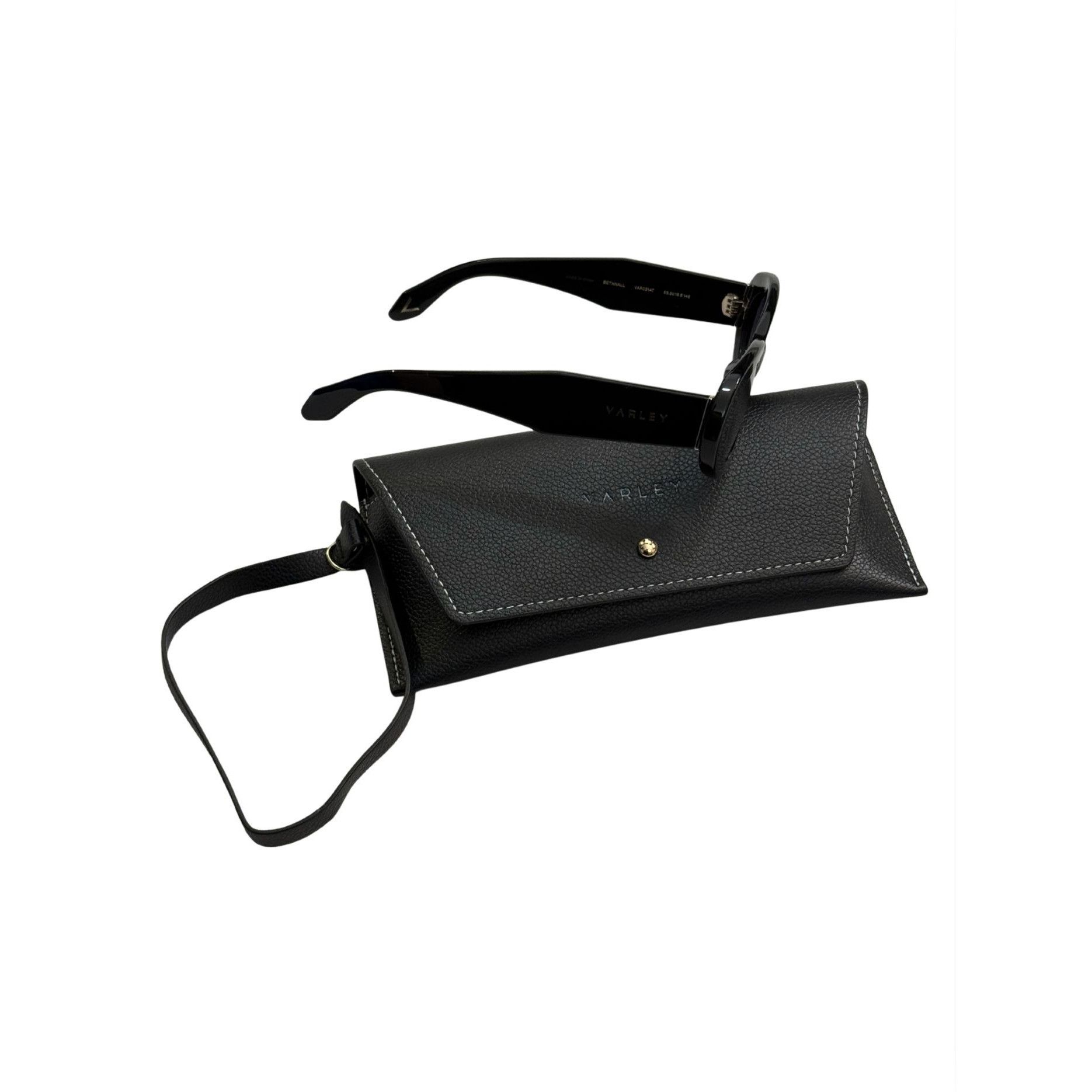 Varley VARLEY Bethnall Oval Sunglasses Black NEW $198 Size ONE SIZE - 7 Thumbnail
