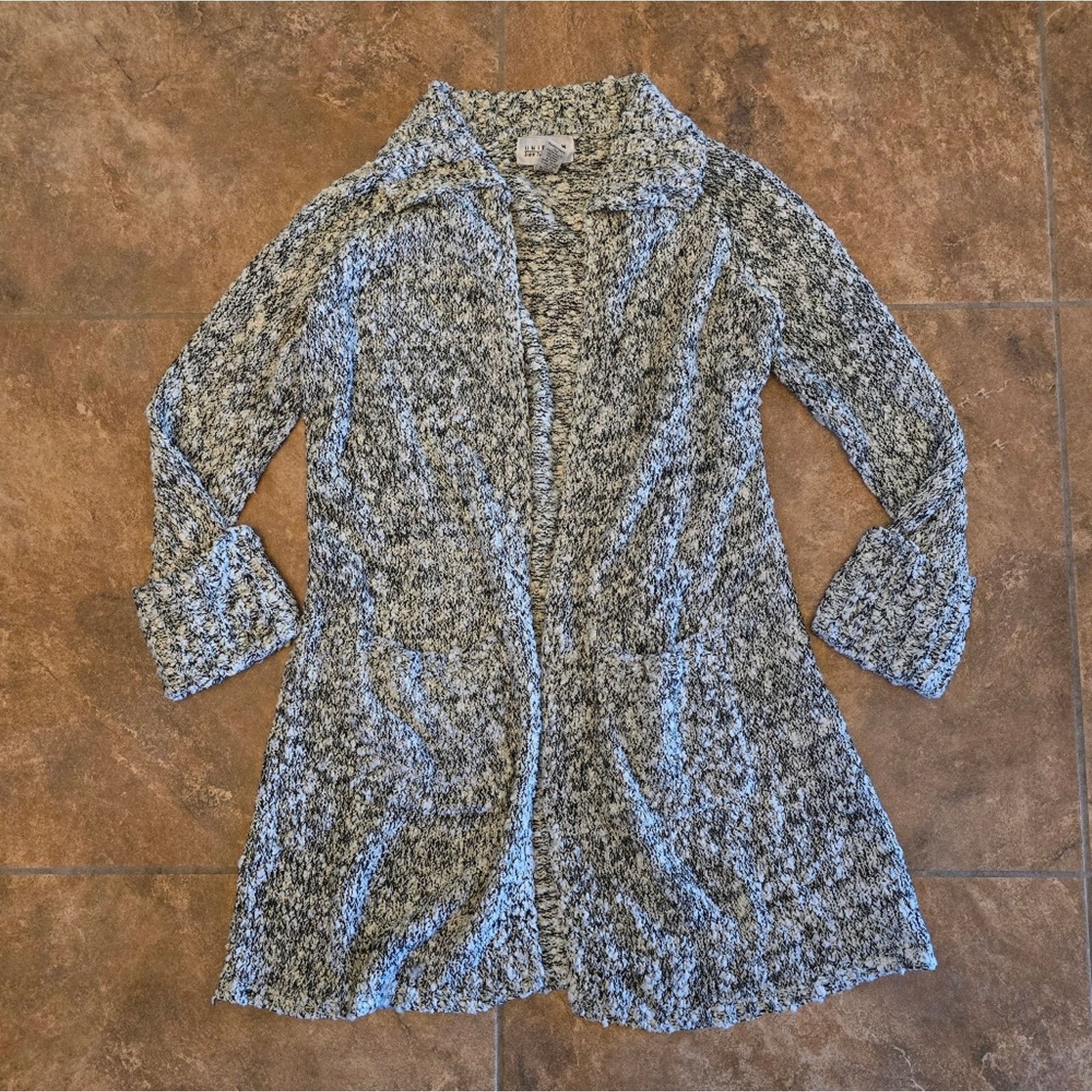 Other White Black | UNIFORM JPR | Duster Cardigan Size S / US 4 / IT 40 - 1 Thumbnail