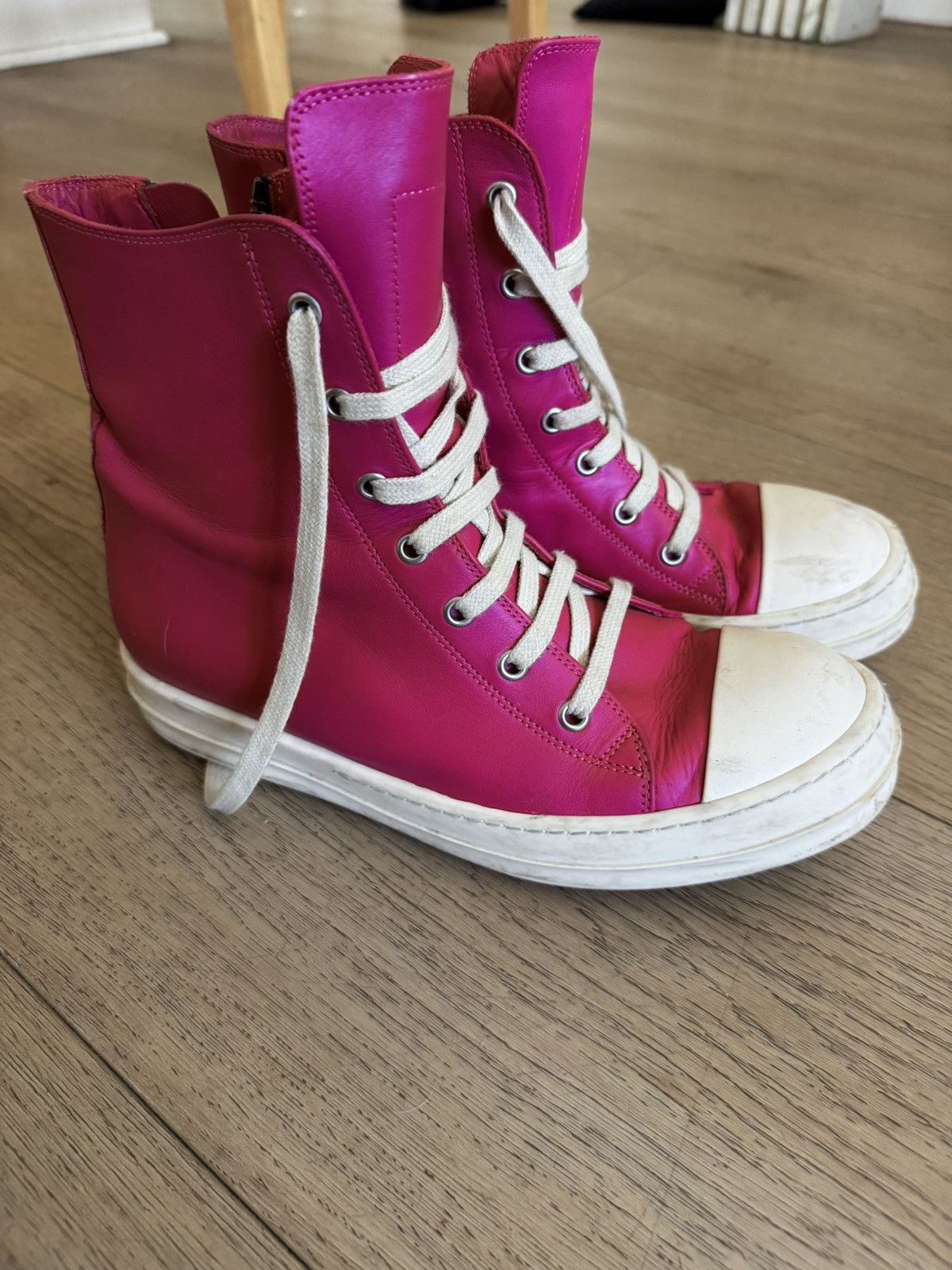 Rick Owens Mainline ramones pink 39 Size US 6 / EU 39 - 1 Thumbnail
