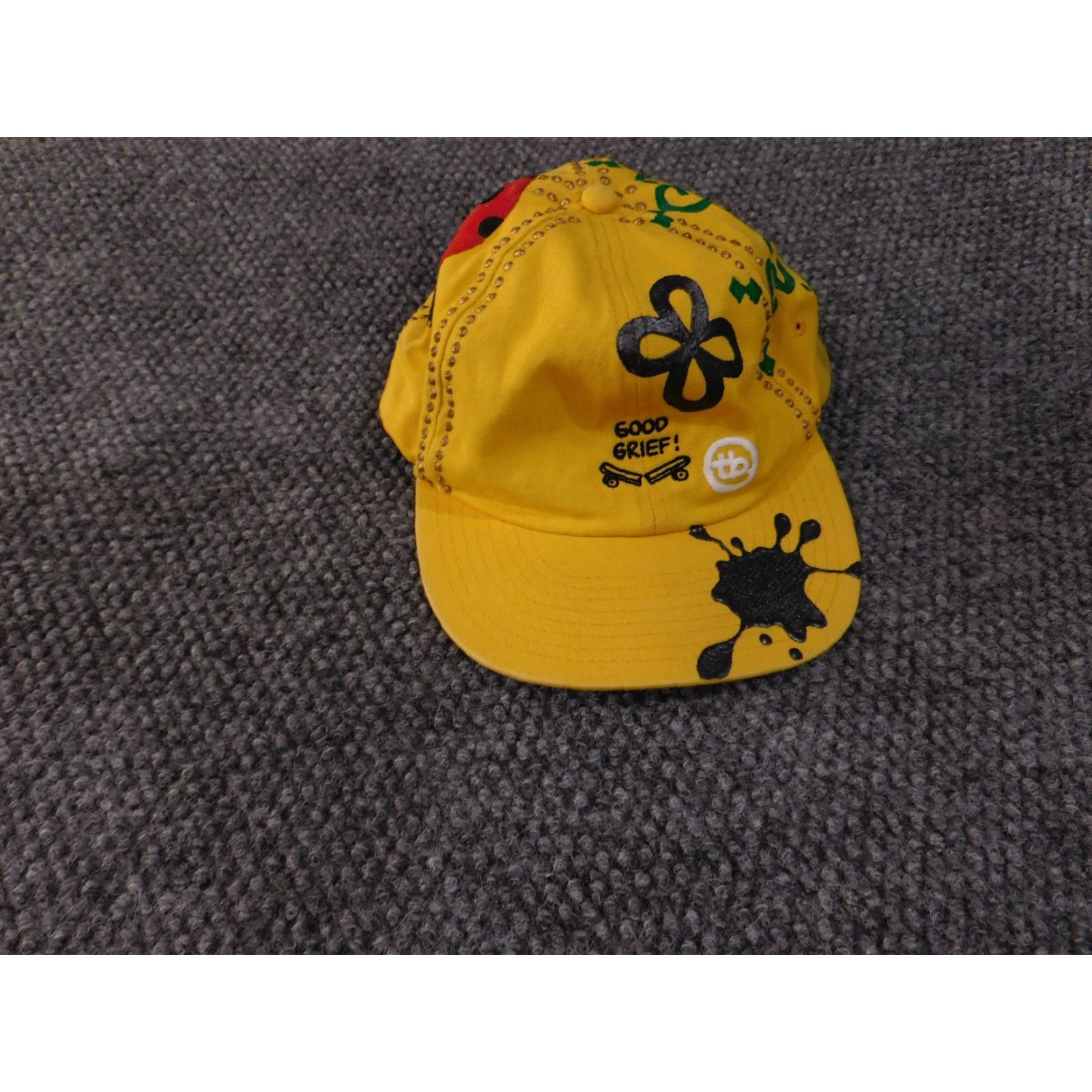 Vans VANS Hat Mens Adjustable Yellow Snoopy Good Grief Baseball Cap Size ONE SIZE - 3 Thumbnail