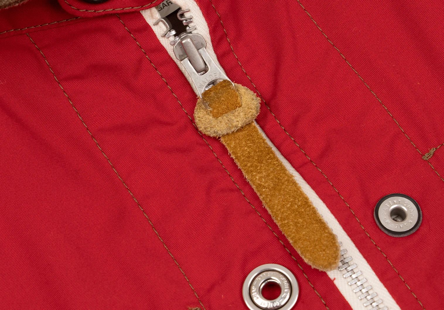 Junya Watanabe Reversible Leather Panel Jacket in Red-Brown, Size XS Size US XS / EU 42 / 0 - 4 Thumbnail