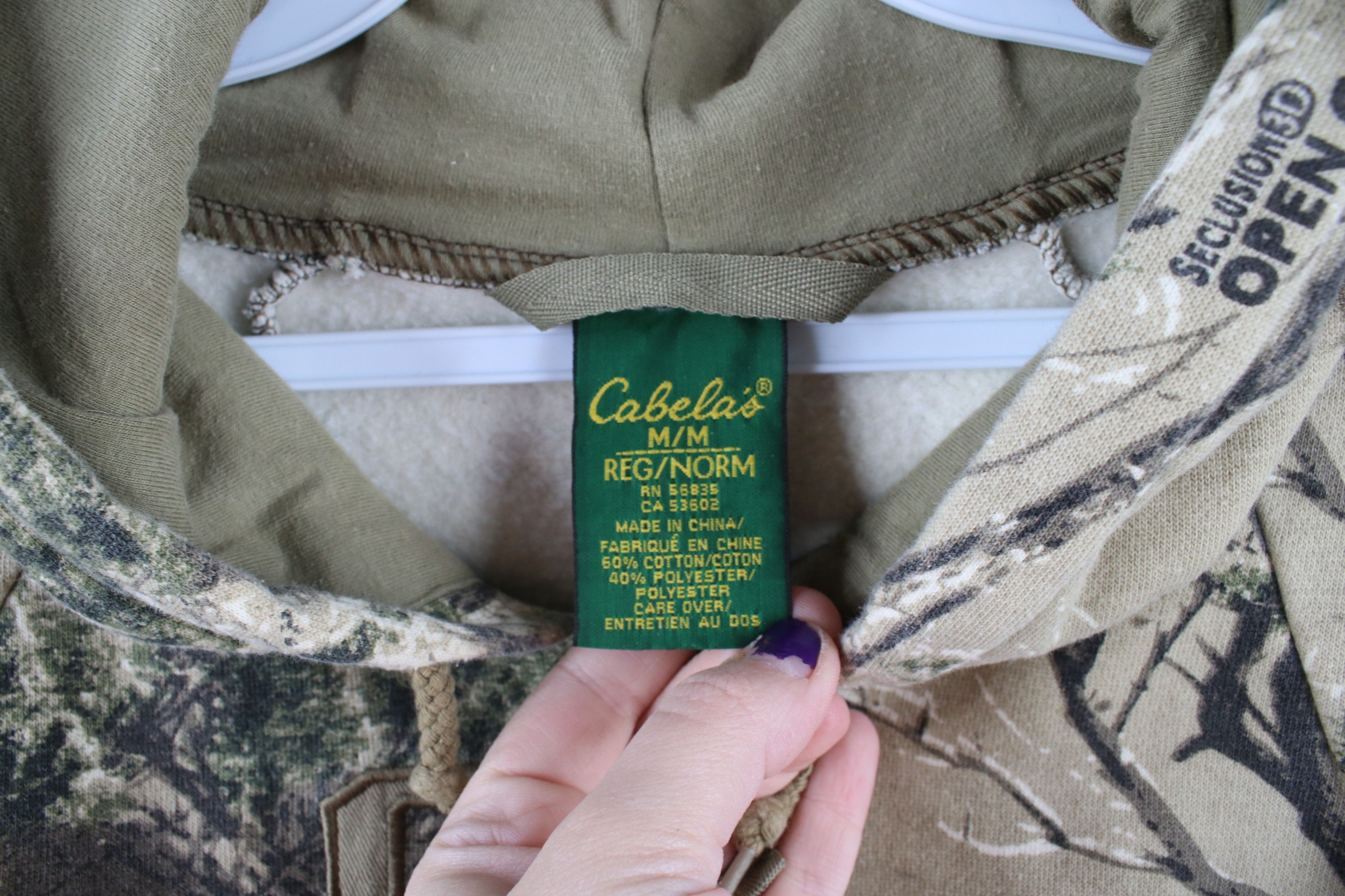 Cabelas × Vintage Vintage Cabelas Spell Out Camouflage Full Zip Hoodie Size US M / EU 48-50 / 2 - 10 Thumbnail