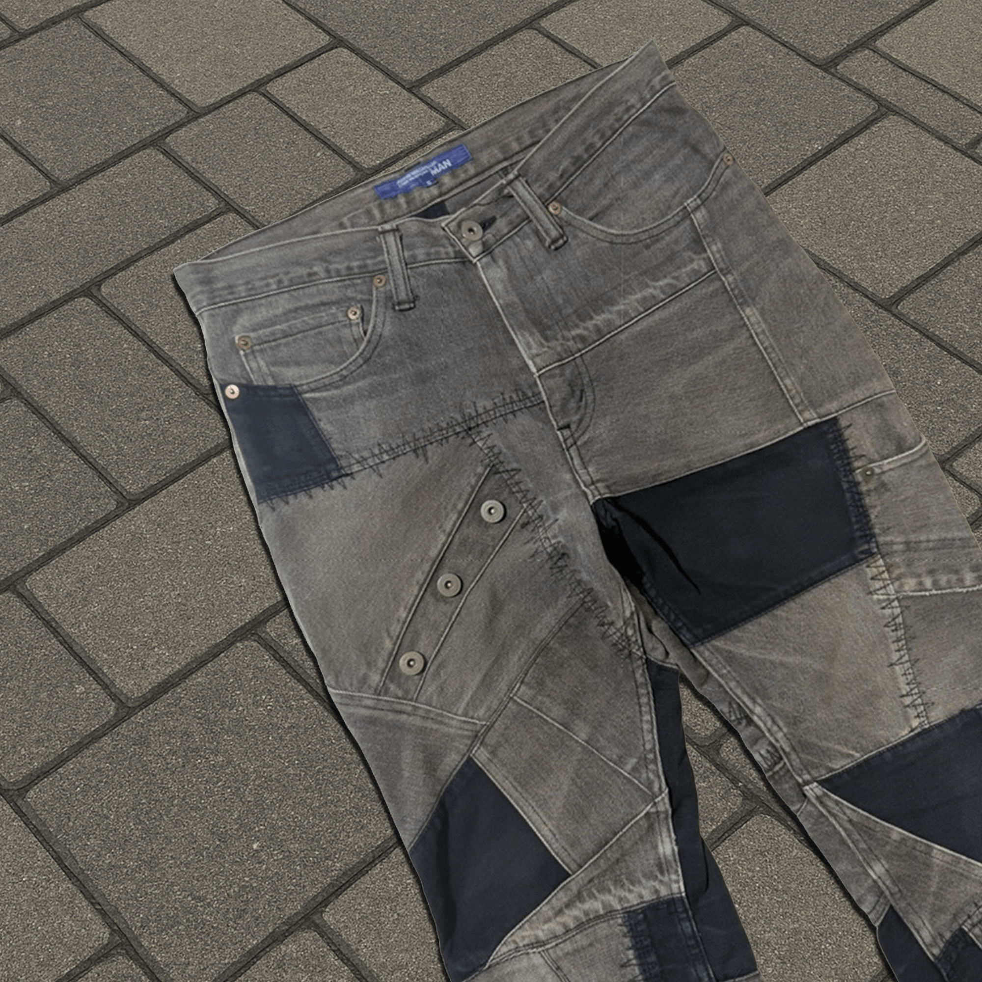 Junya Watanabe AW06 Junya Watanabe Reconstructed Denim Size US 30 / EU 46 - 2 Thumbnail
