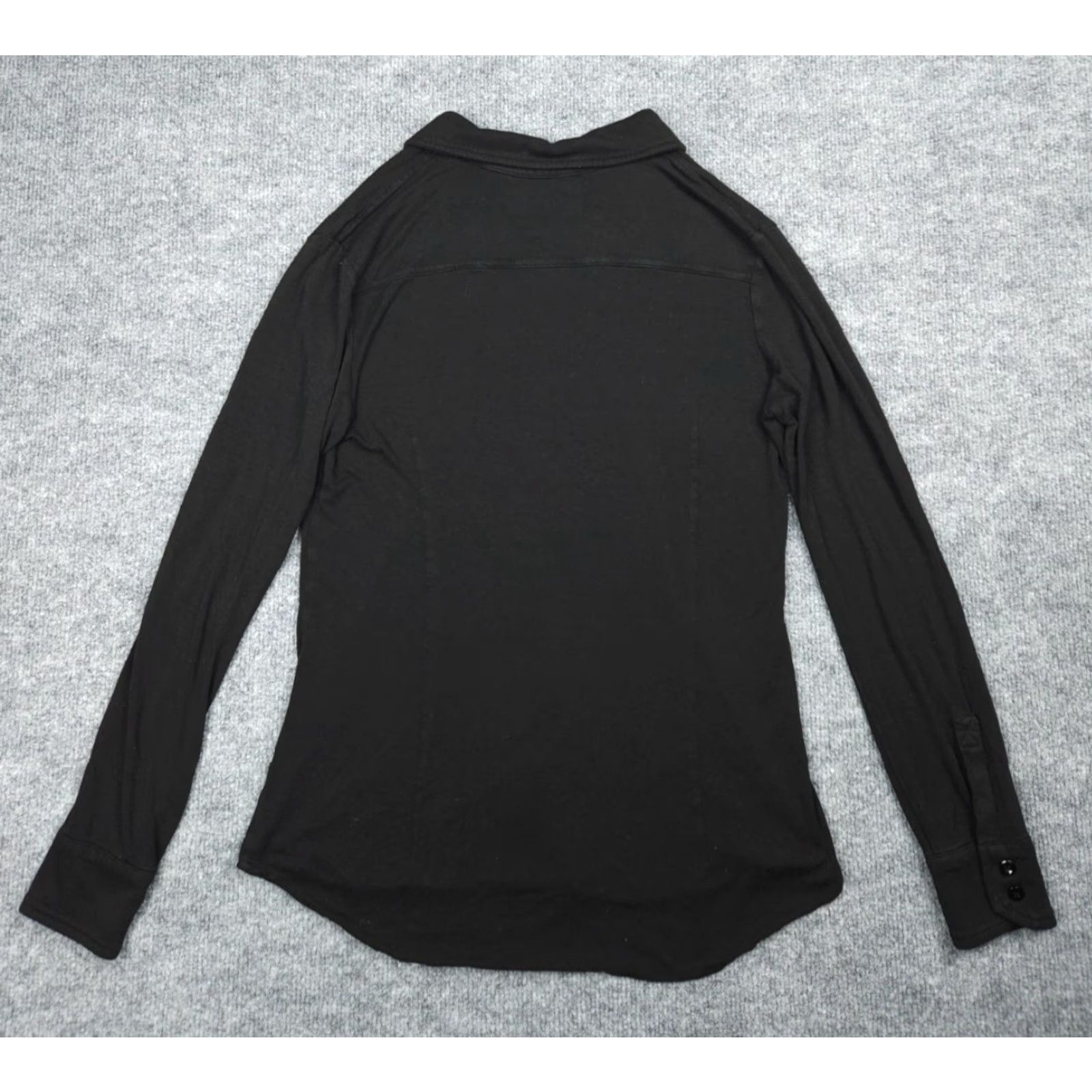 ANATOMICA Anatomie Shirt Top Womens XS Black Button-Down Made in Italy Size XS / US 0-2 / IT 36-38 - 4 Thumbnail