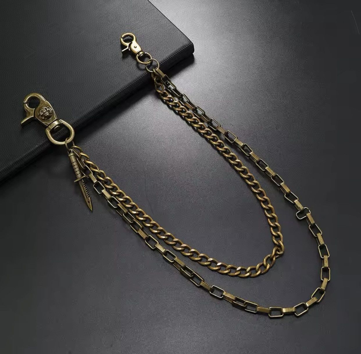Vintage punk style double-layer waist chain Size ONE SIZE - 1 Thumbnail