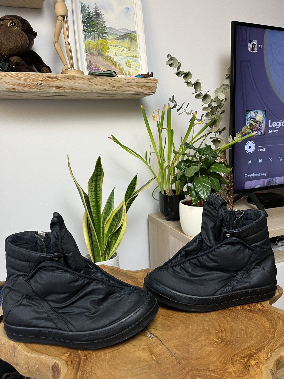 Rick Owens Rick Owens Drkshdw Hoof Dunks ss15 waxed archive grail Size US 8 / EU 41 - 2 Thumbnail