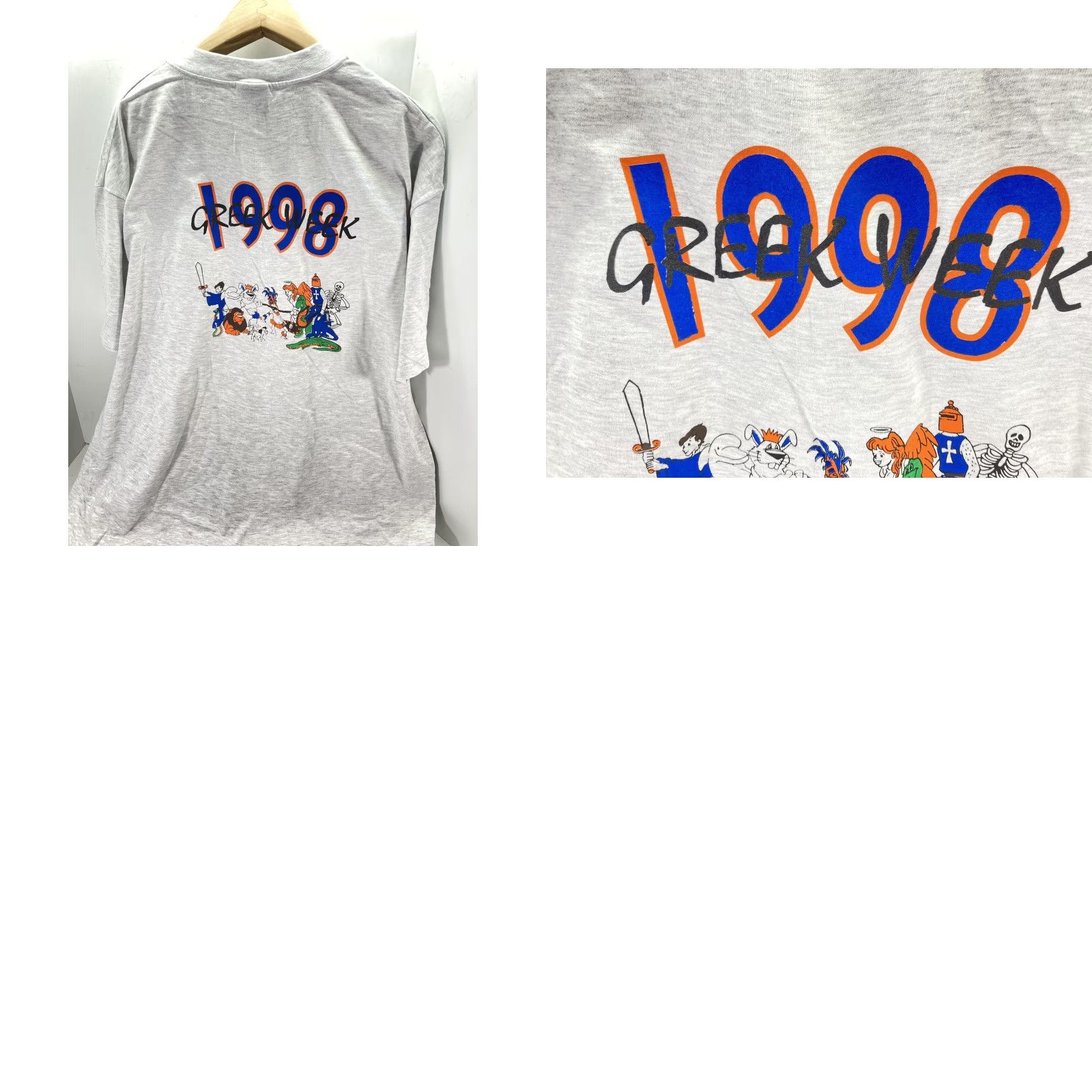 16Arlington VINTAGE University Texas Arlington Greek Week TShirt Men 2XL Gray NOS 1998 Size US XXL / EU 58 / 5 - 10 Thumbnail