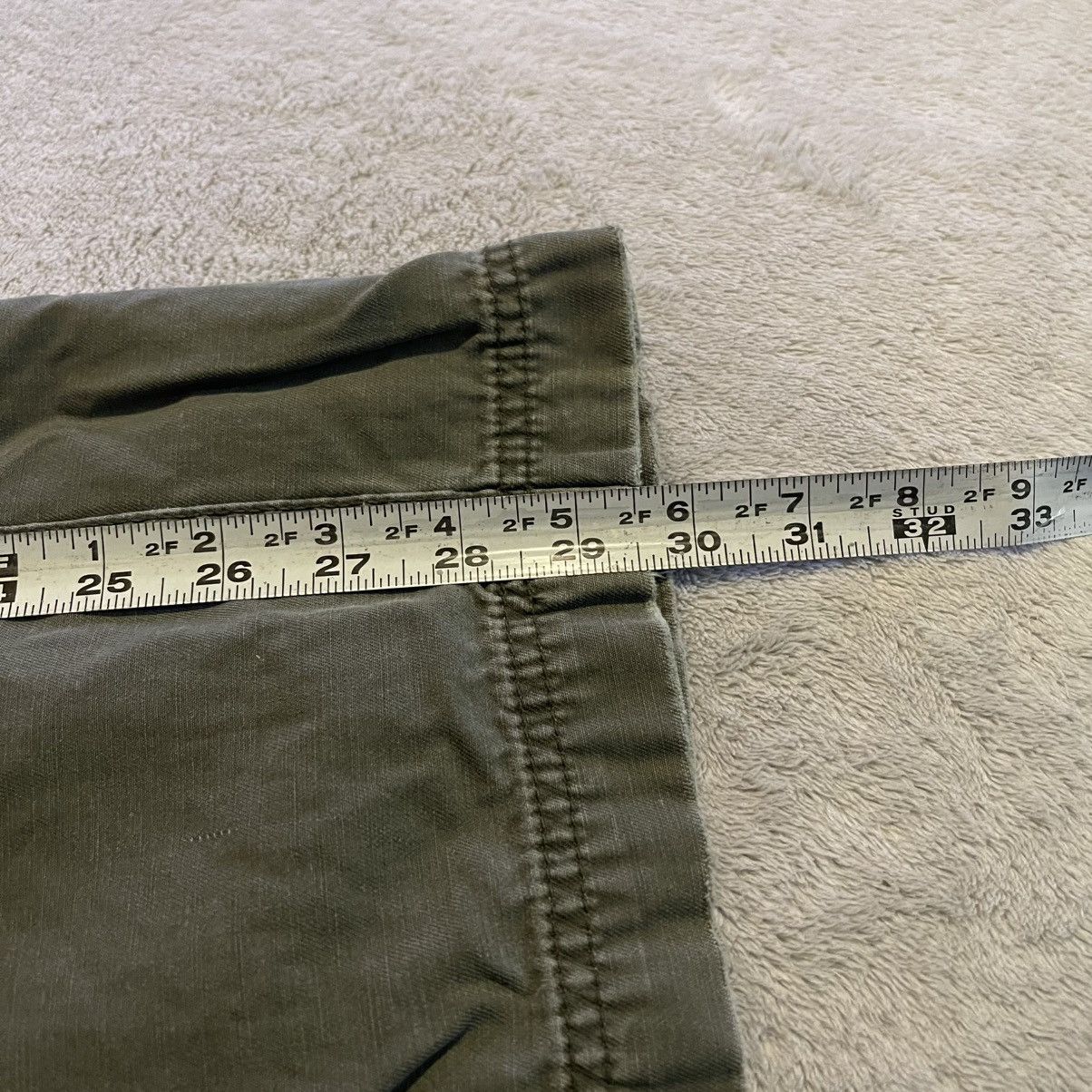 Other Vintage 90s Men Green Wide Leg Cargo Pants 30x32 Ripstop Size US 32 / EU 48 - 6 Thumbnail