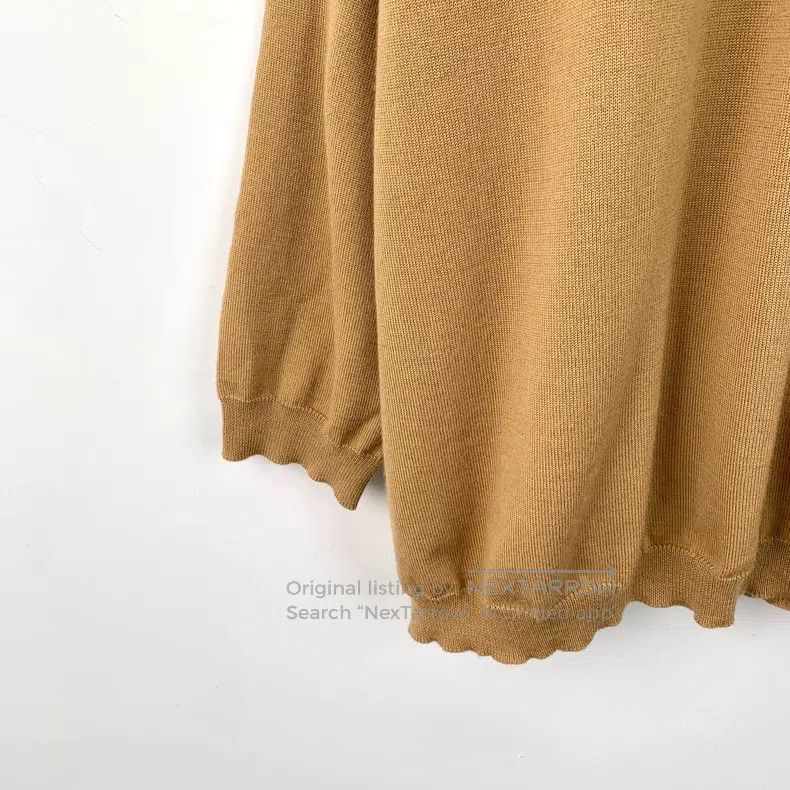 Loewe Loewe Brown logo embroidered wool collar single-breasted l Size XS / US 0-2 / IT 36-38 - 5 Thumbnail