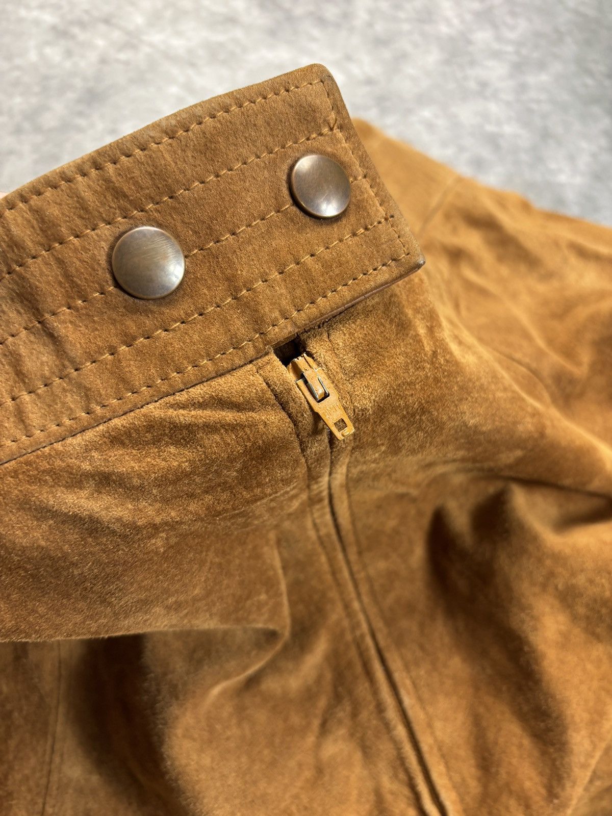 Leather × Marks & Spencer × Vintage 1960s Vintage Suede Skirt 1970s Suede Maxi Skirt St. Michael Size 28" / US 6 / IT 42 - 9 Thumbnail