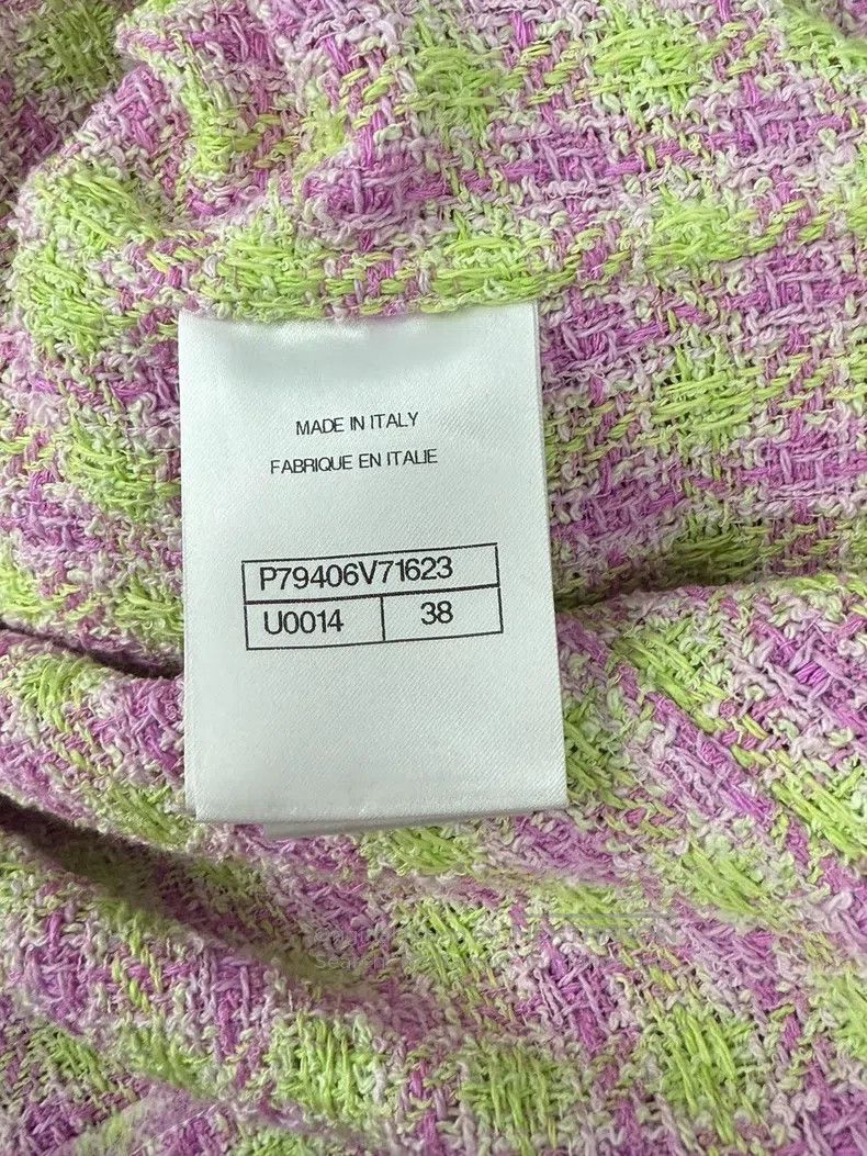 Chanel Chanel 25S pink plaid doll collar short-sleeved jacket Size XS / US 0-2 / IT 36-38 - 5 Thumbnail