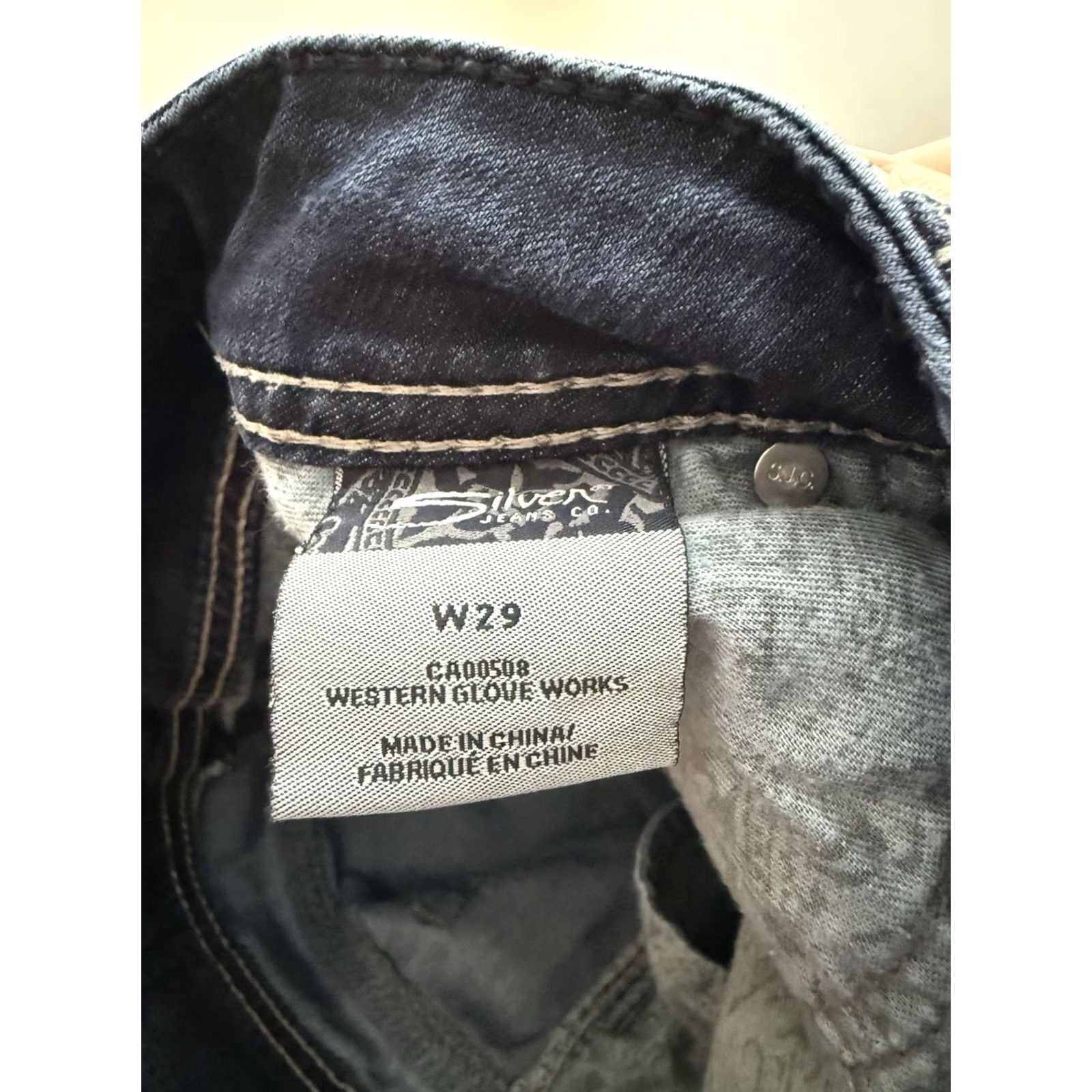 Silver Jeans Co. Silver Jeans Suki Capri Jeans Womens W29 Blue Stretch Denim Western Concert Weekend Metal Size 29" - 4 Thumbnail