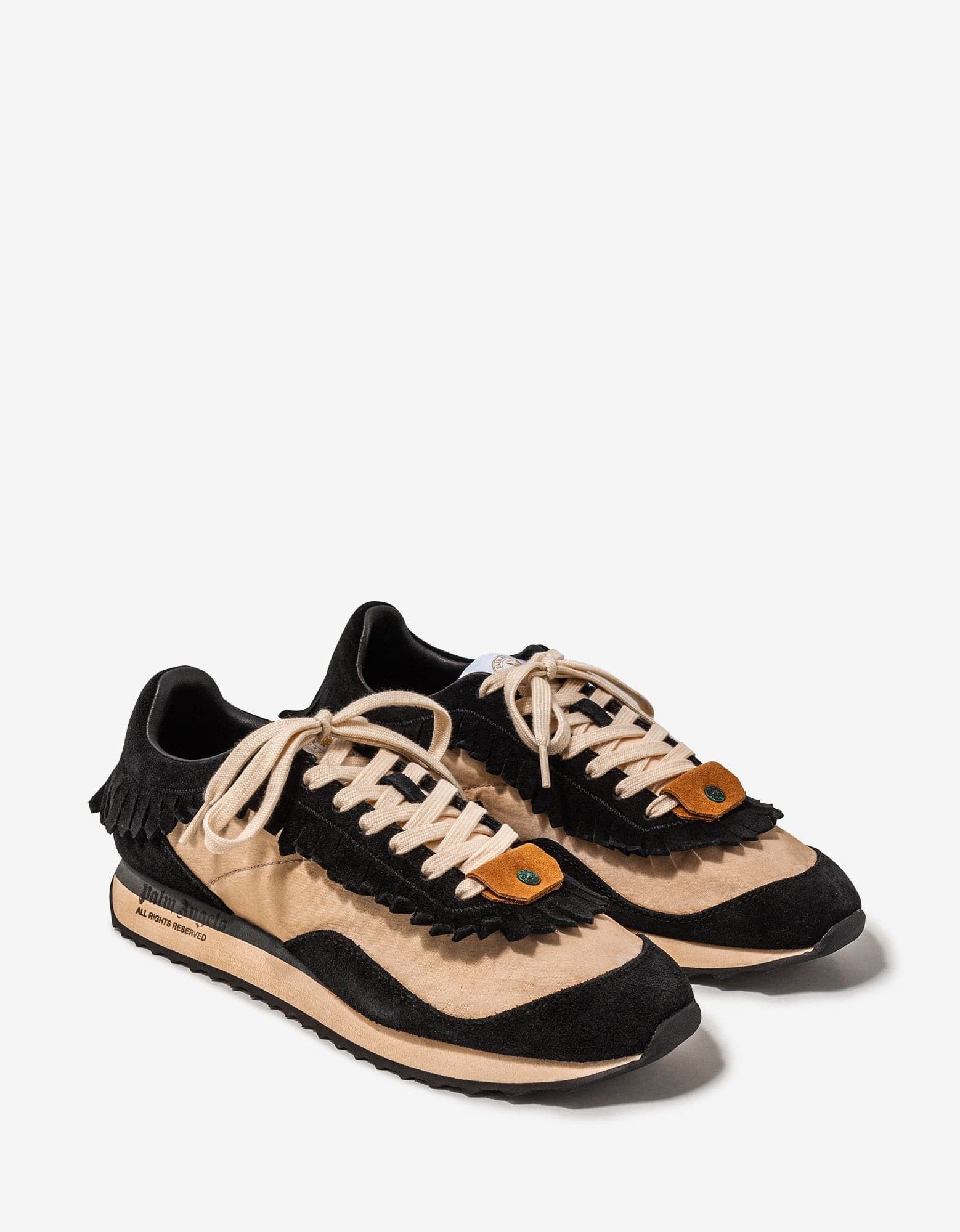 Palm Angels Palm Angels Black Fringe Runner Trainers Size US 8 / EU 41 - 1 Thumbnail