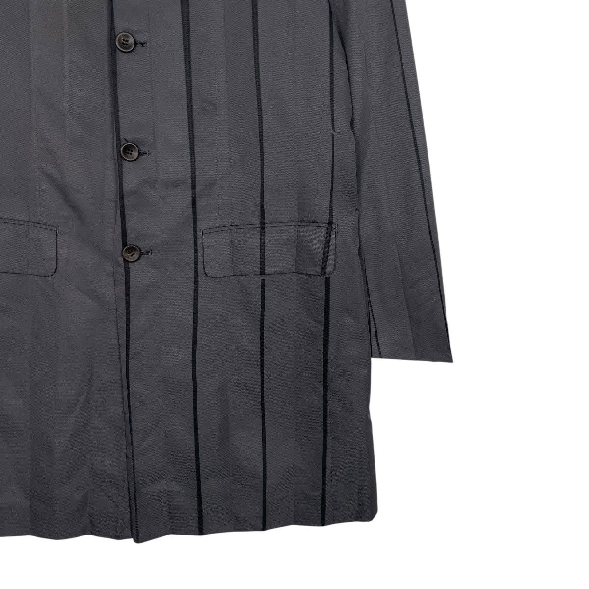Issey Miyake Nice Design Issey Miyake Pleated Long Coat Size US S / EU 44-46 / 1 - 5 Thumbnail