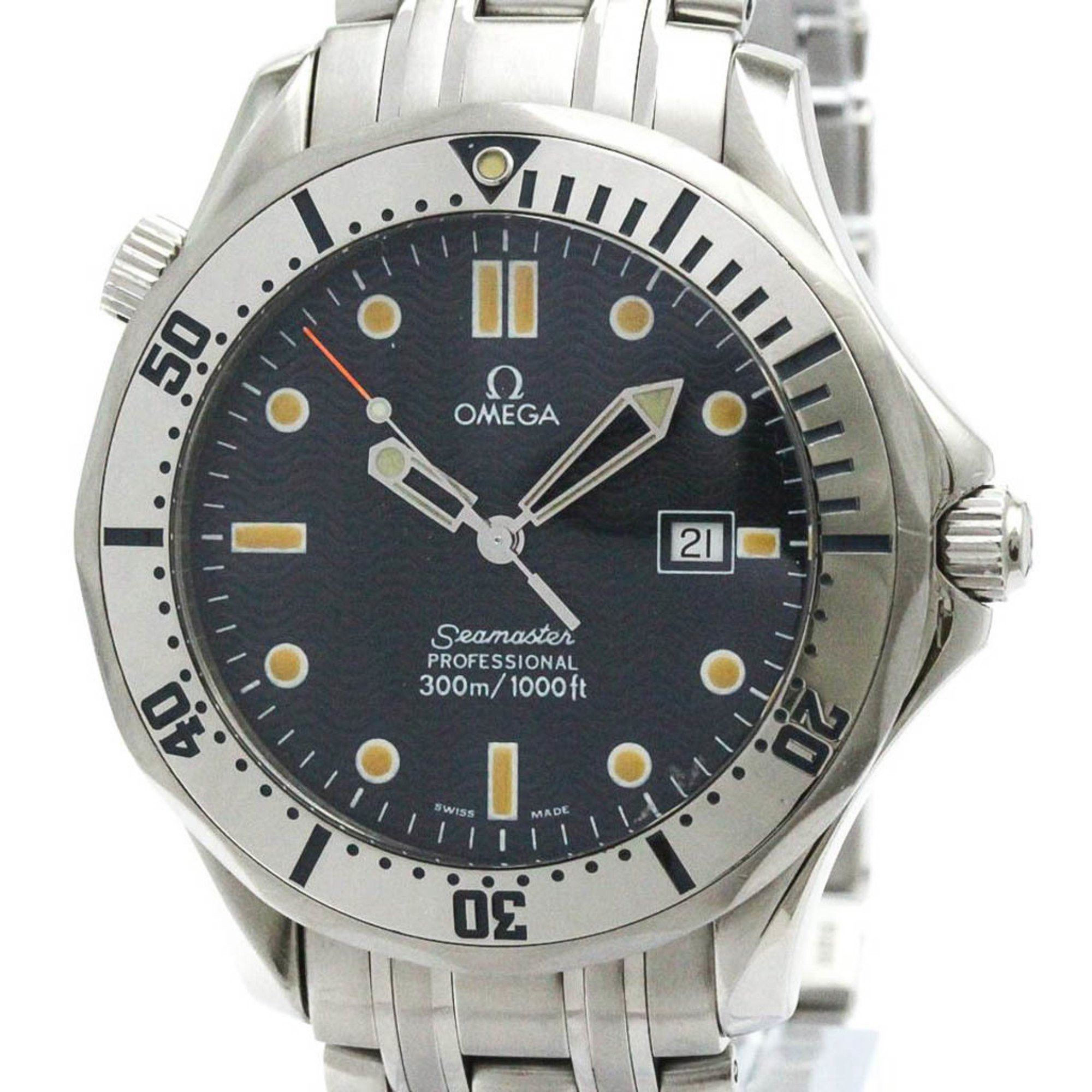 Omega Polished OMEGA Seamaster Professional 300M Quartz Mens Watch 2542.80 BF580429 Size ONE SIZE - 1 Thumbnail