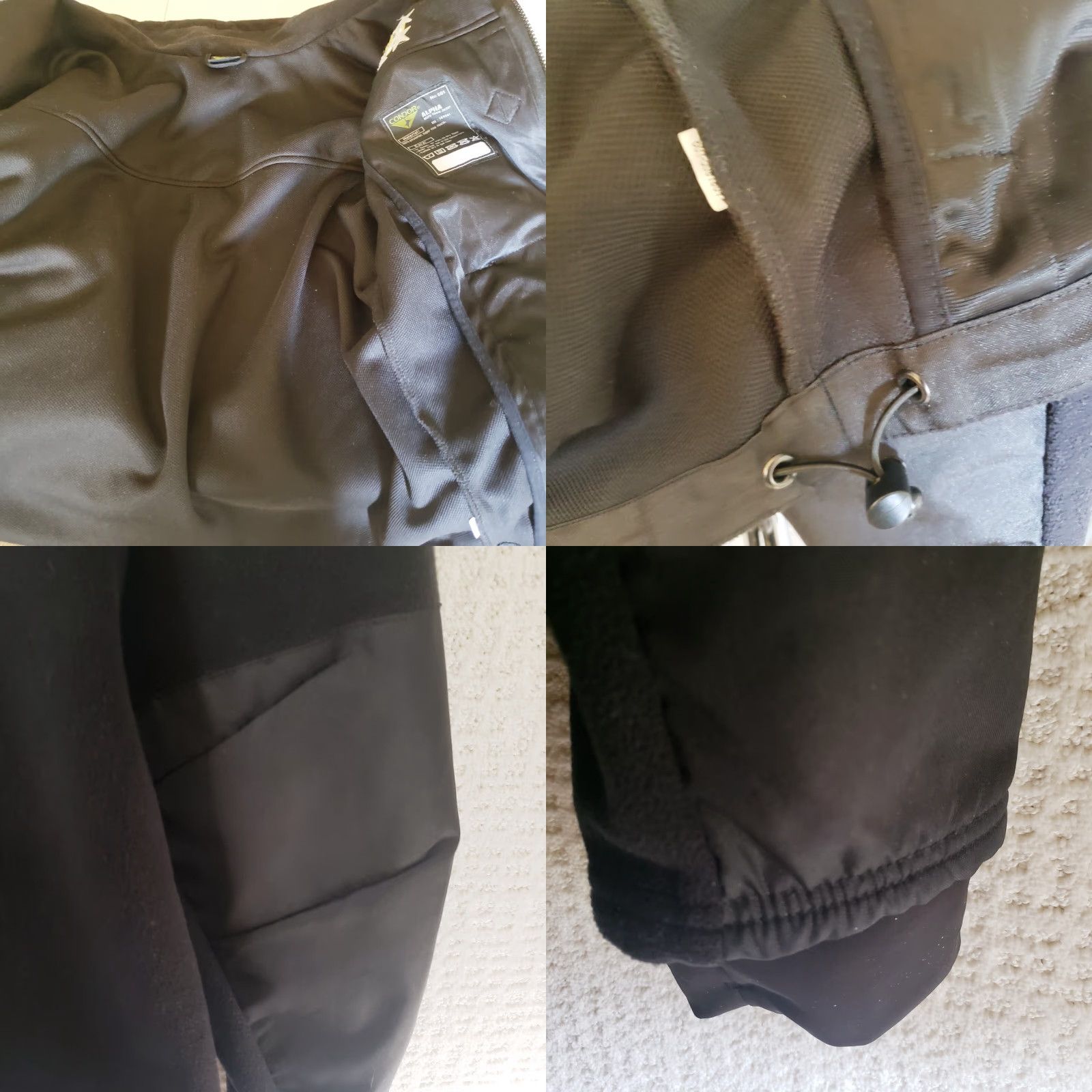 Vintage Condor Alpha Micro Fleece Jacket XL Black Military Jacket Mens Stand-Up Collar Zip Full Zip Patches Chest Logo Size US XL / EU 56 / 4 - 9 Thumbnail