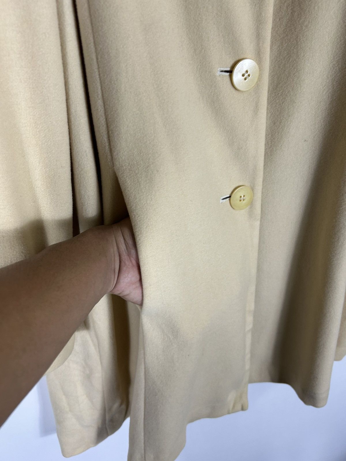 Designer × Norma Kamali × Vintage 🔥Norma Kamali Button Waterfall Collar Coat Jacket Size M / US 6-8 / IT 42-44 - 6 Thumbnail