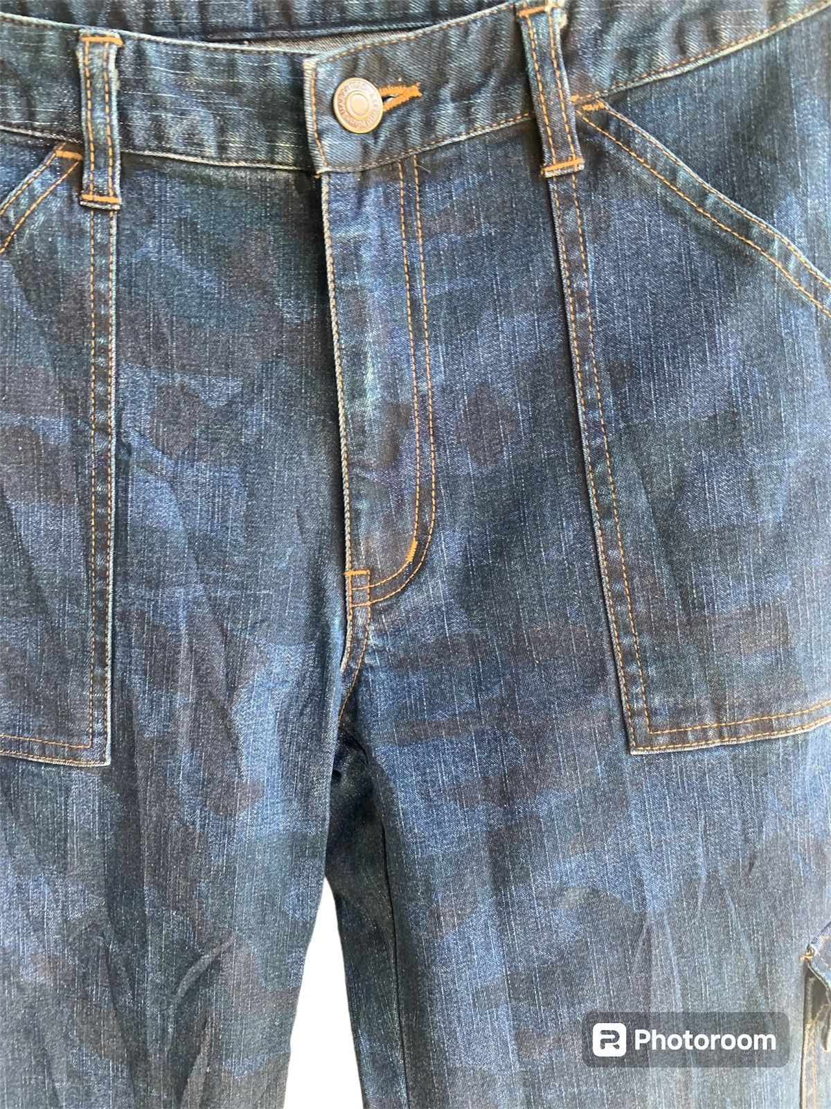 Japanese Brand Vintage Japanese Cargo Camo Jeans Size US 30 / EU 46 - 3 Thumbnail