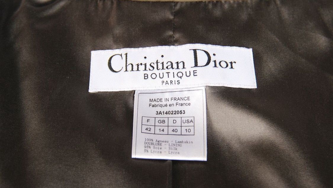 Dior Christian Dior Galliano 2003 Leather Biker Green Jacket Size M / US 6-8 / IT 42-44 - 3 Thumbnail