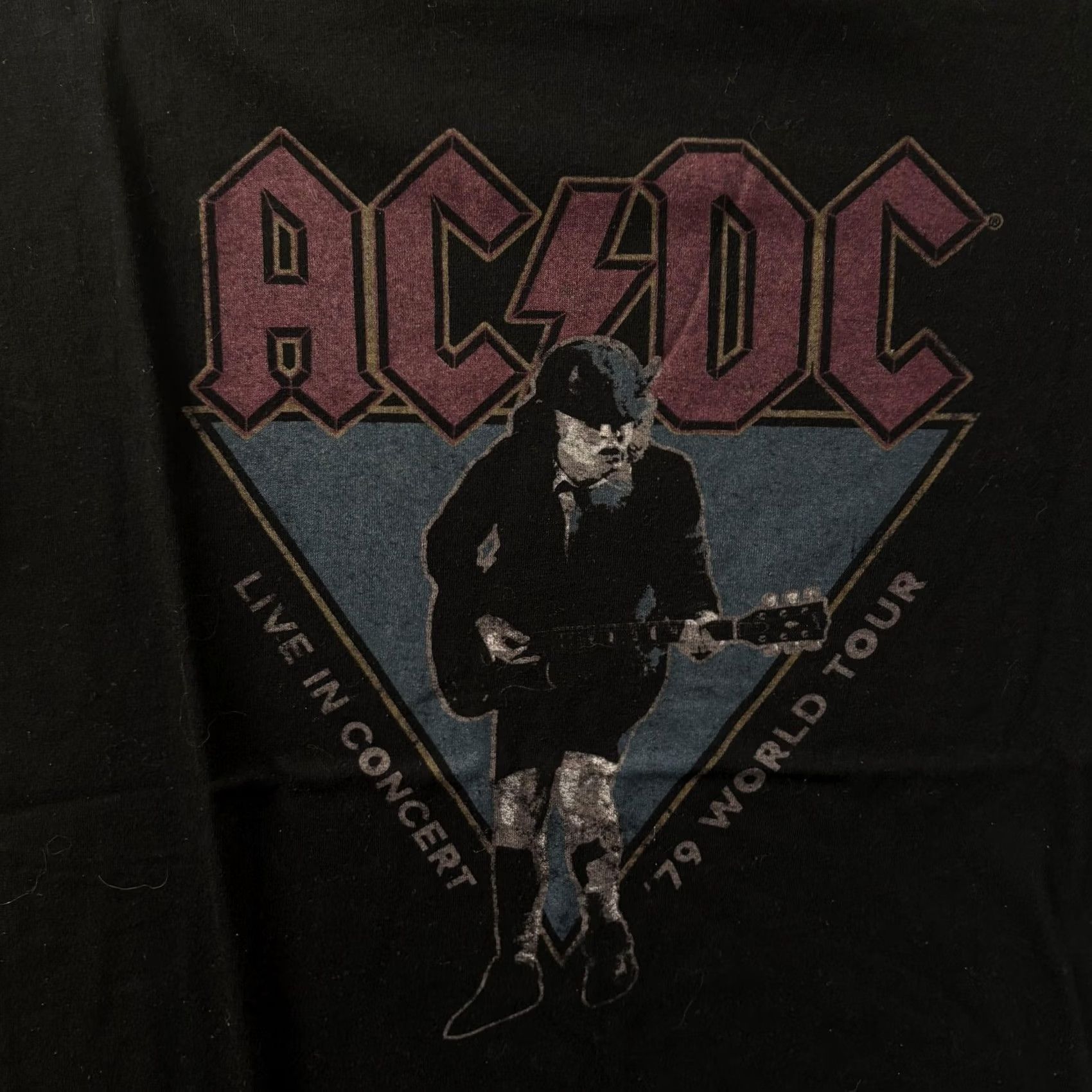 H&M H&M Divided ACDC Shirt Womens XS Black 79 World Tour Rock Graphic Tee Top Size XS / US 0-2 / IT 36-38 - 2 Thumbnail