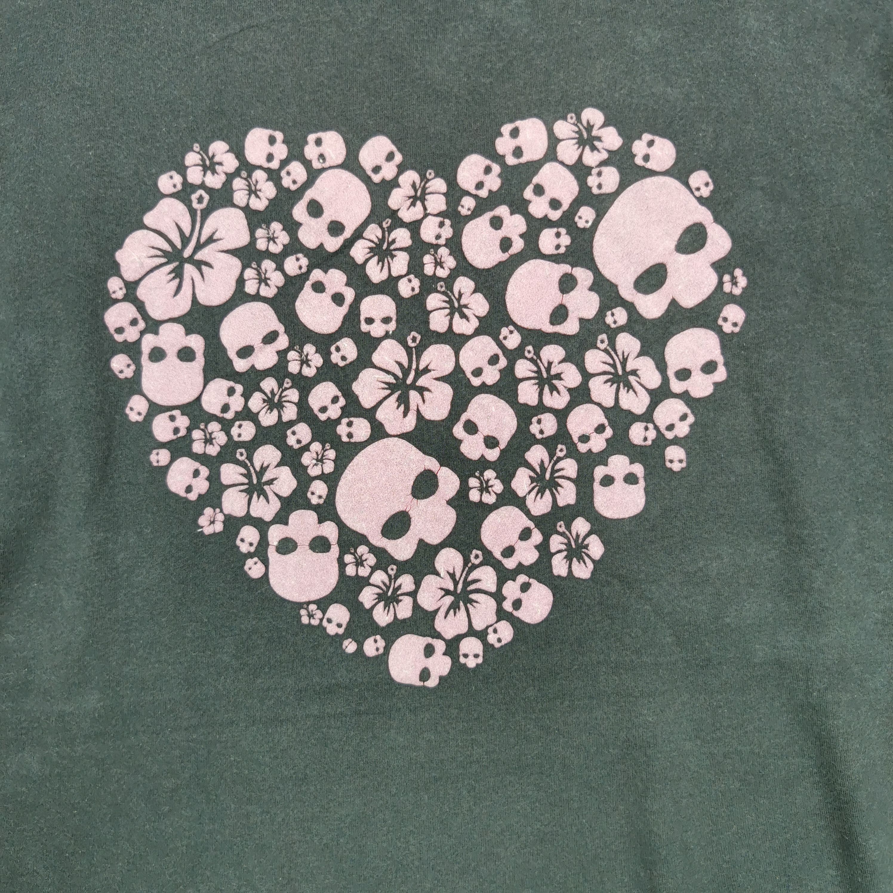 Japanese Brand Vintage 90s Skulls Love T-Shirt Japanese Hydrogen Sportswear Size US M / EU 48-50 / 2 - 3 Thumbnail