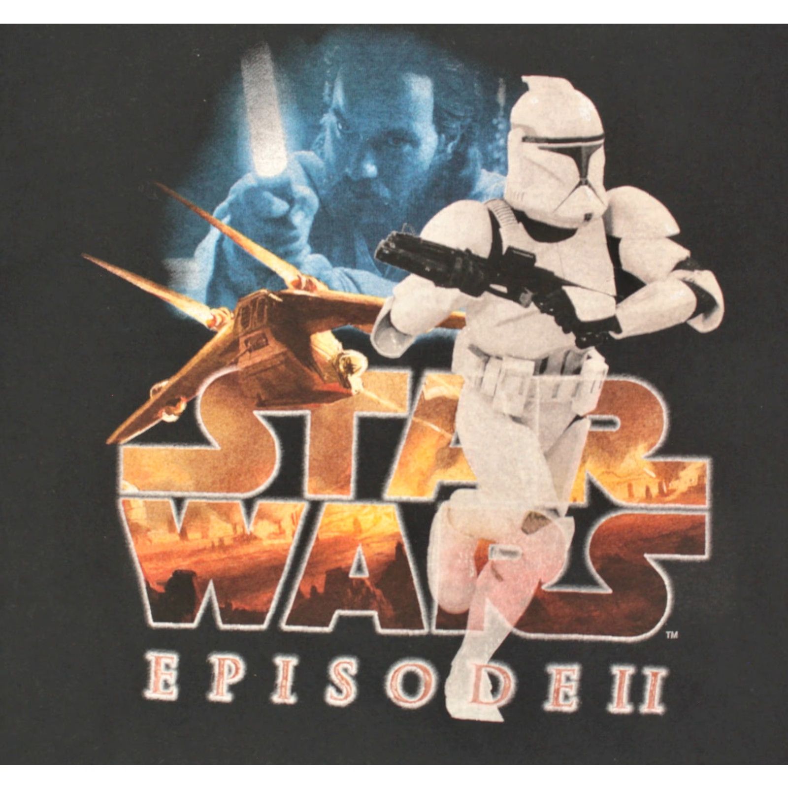Star Wars VTG Star Wars TShirt 2000s TShirt Stormtrooper Mens Large Black Graphic Tee Y2K Episode II Size US S / EU 44-46 / 1 - 3 Thumbnail