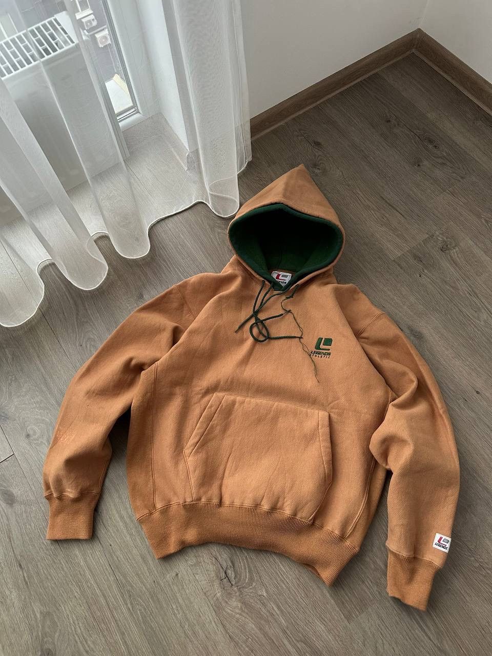 Japanese Brand × Vintage Vintage Legends Athletic Brown Japanese Skated Hoodie Size US M / EU 48-50 / 2 - 9 Thumbnail