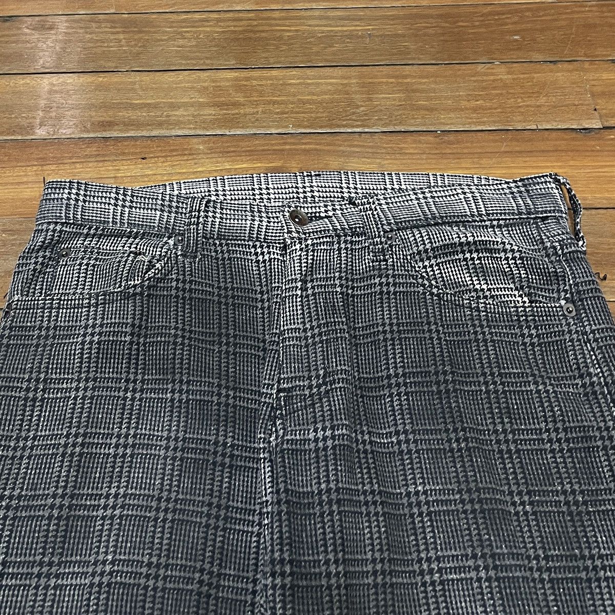If Six Was Nine × Le Grande Bleu (L.G.B.) × semanticdesign Very Rare Vintage Brand Semantic Design Flared Pants 2000s Size US 33 - 3 Thumbnail