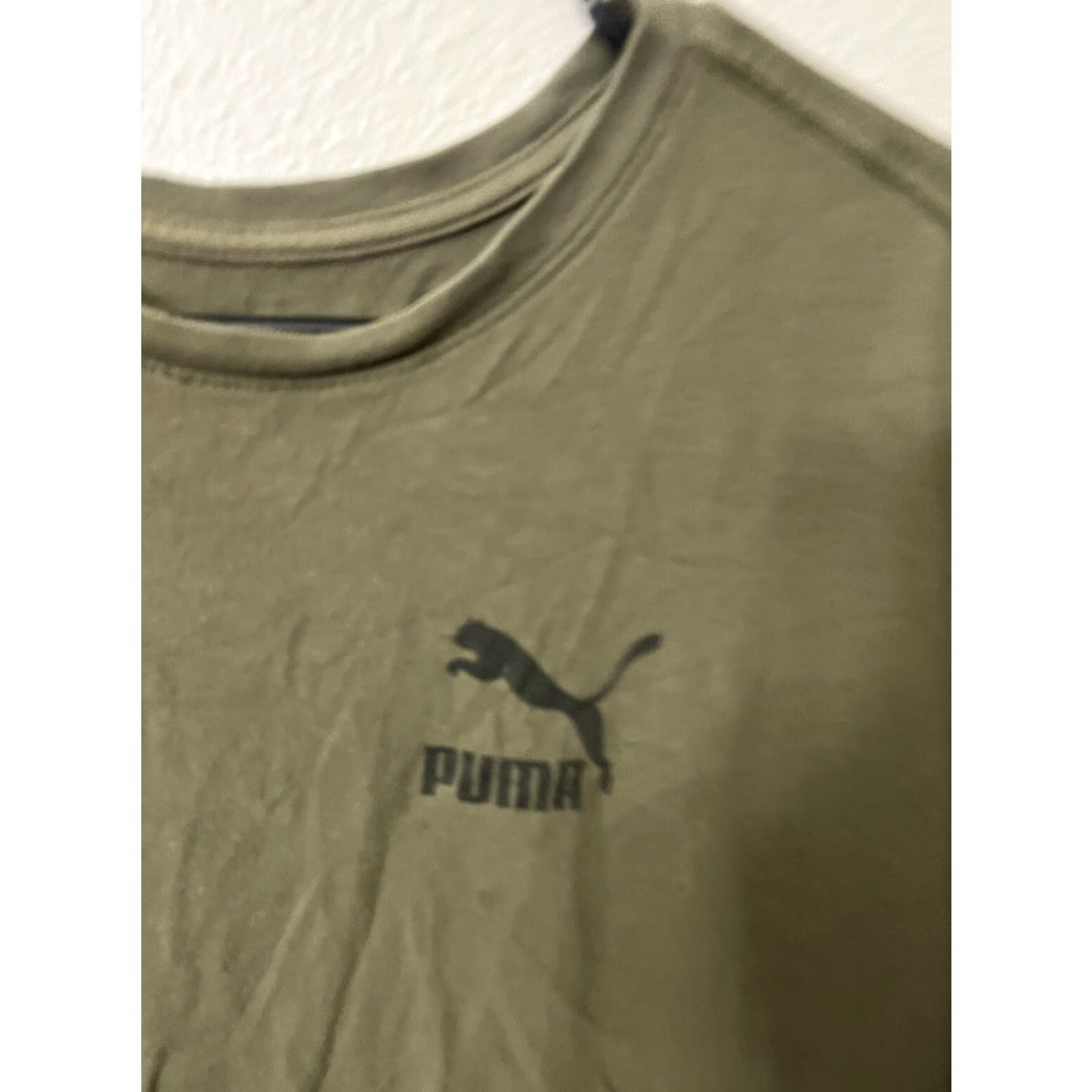 Puma PUMA VINTAGE Green Graphic Logo T-Shirt Mens 2XL Short Sleeve Regular Fit Size US XXL / EU 58 / 5 - 3 Thumbnail