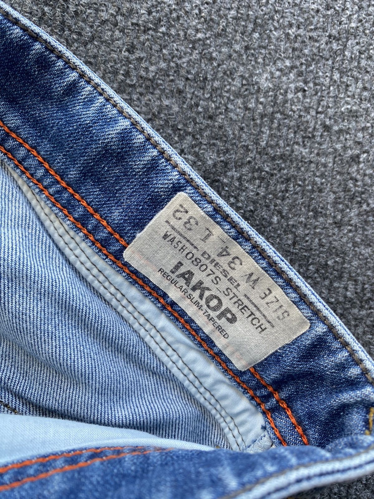 Diesel 🔥Diesel Opium Punk Iakop Regular Slim Tapered Jeans gothic Size US 34 / EU 50 - 6 Thumbnail