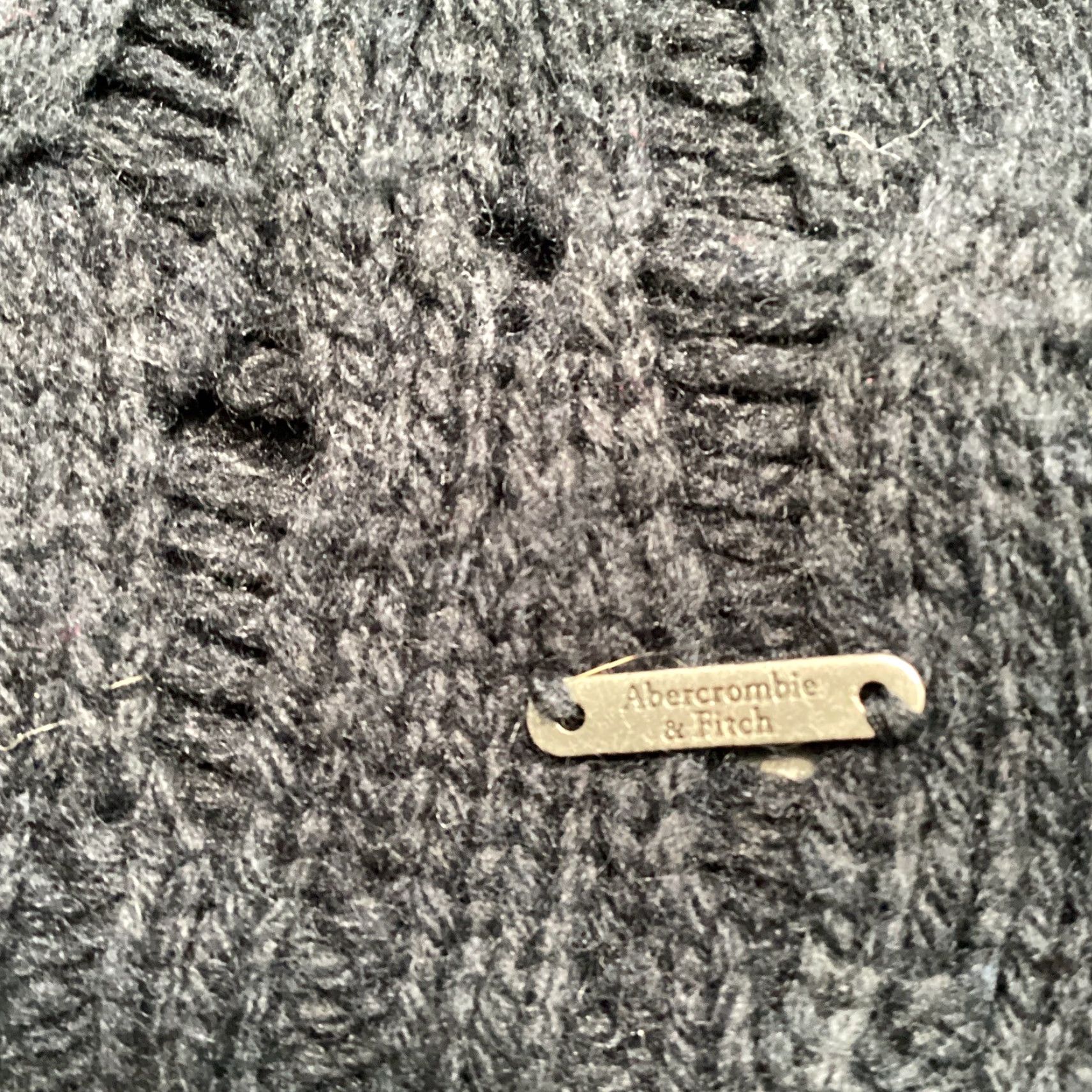 Abercrombie & Fitch Abercrombie & Fitch Sweater Women M Navy Blue Cable Knit Wool Rabbit Blend V-Neck Pullover Casual Winter Size M / US 6-8 / IT 42-44 - 7 Thumbnail