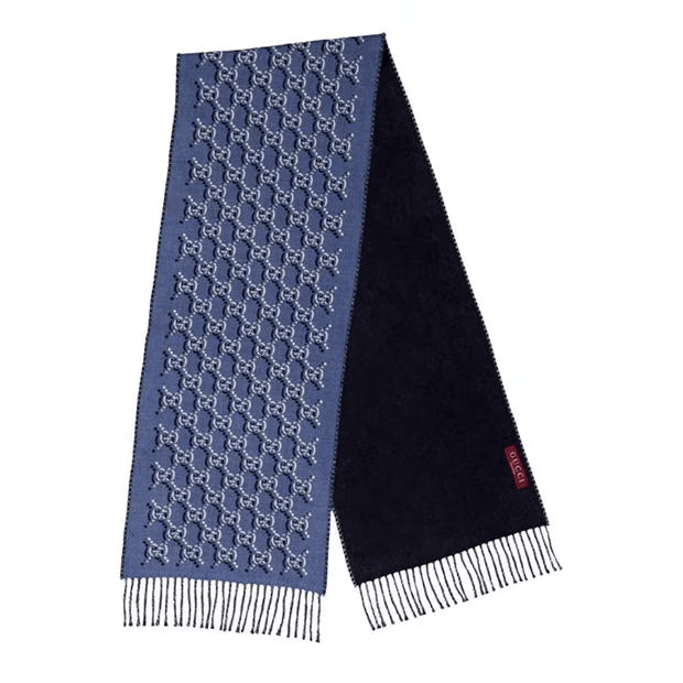 Gucci Gg Shadow Wool Scarf Size ONE SIZE - 1 Thumbnail