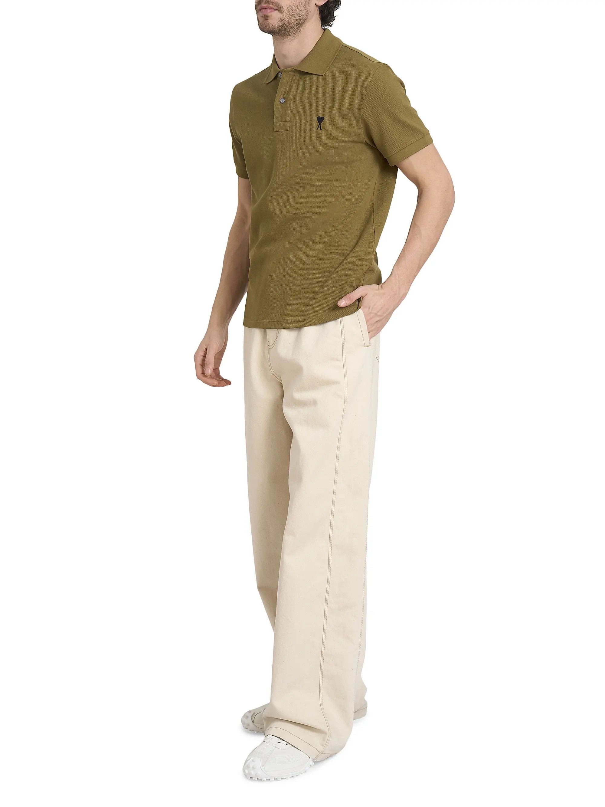 AMI os11x0226 ADC Logo Polo Shirt in Bronze Size US S / EU 44-46 / 1 - 2 Thumbnail