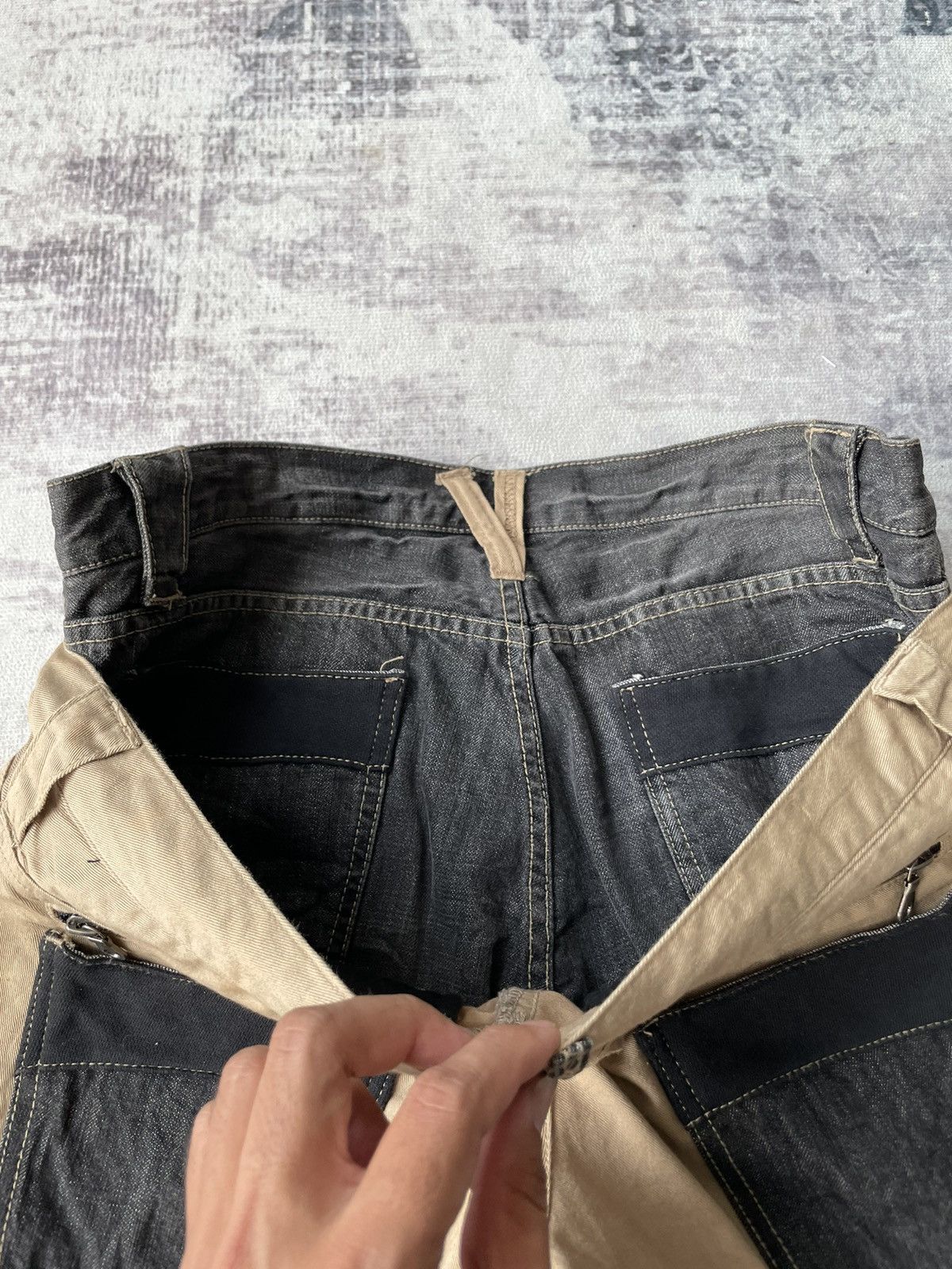 PPFM PPFM Double Waist Punk Bondage Short Pants Size US 34 / EU 50 - 10 Thumbnail