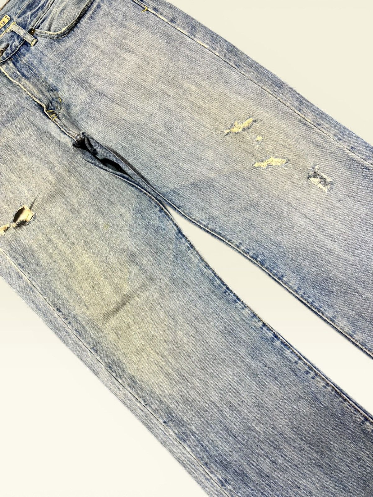 Polo Ralph Lauren Vtg 90s Polo RL Ralph Lauren Blue Wash Distress Loose Jeans Size US 34 / EU 50 - 4 Thumbnail