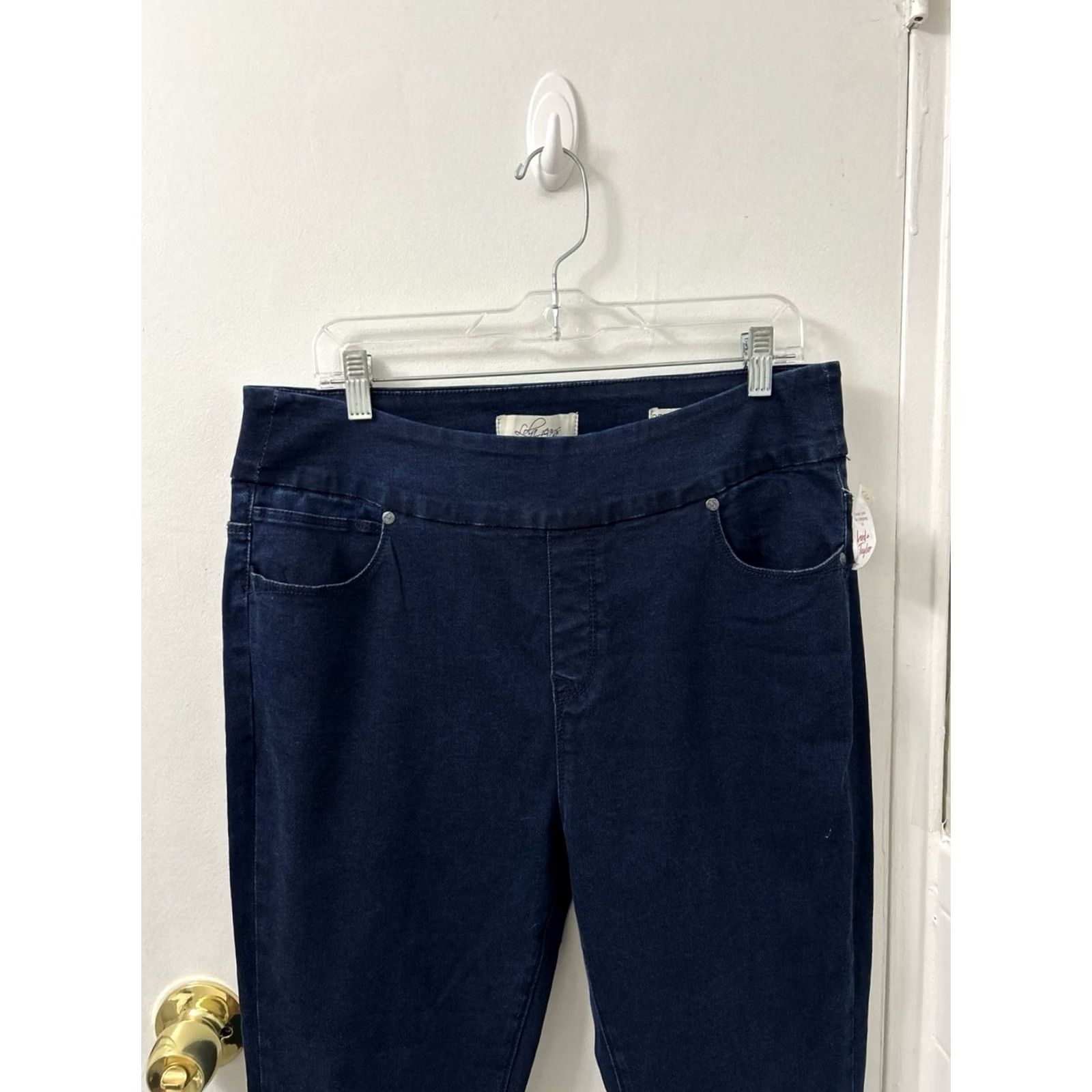 Vintage Lola Jeans Womens 34x32 Blue Rebecca High Rise Straight Denim YKK Pockets Size 24" / US 00 / IT 34 - 2 Thumbnail