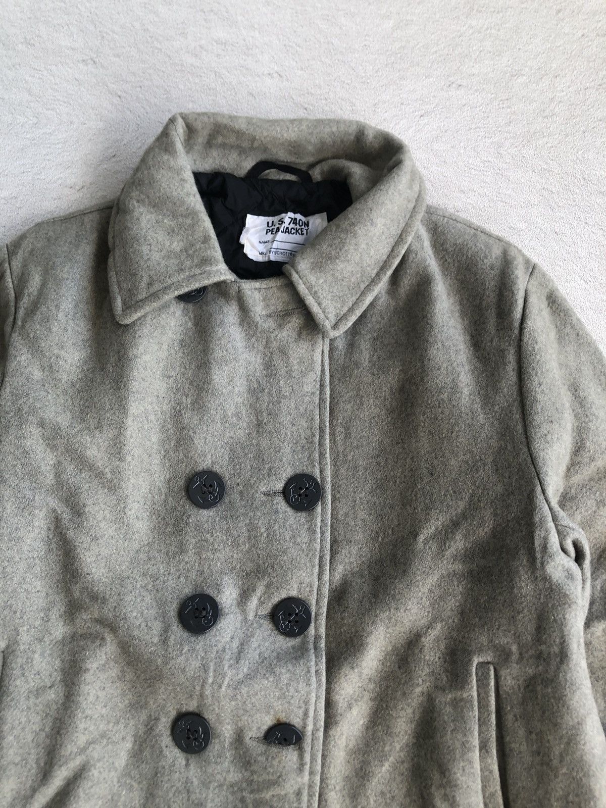 Schott Schott US740N peacoat meltom wool Size US L / EU 52-54 / 3 - 6 Thumbnail
