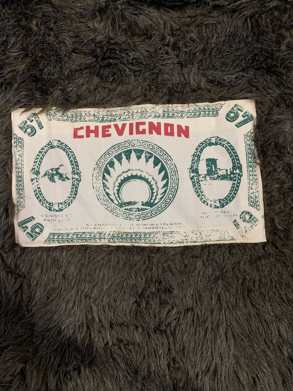14th Addiction Vintage Chevignon Canvas Sherpa Fur Lined Punk Style Jacket Size US L / EU 52-54 / 3 - 21 Thumbnail
