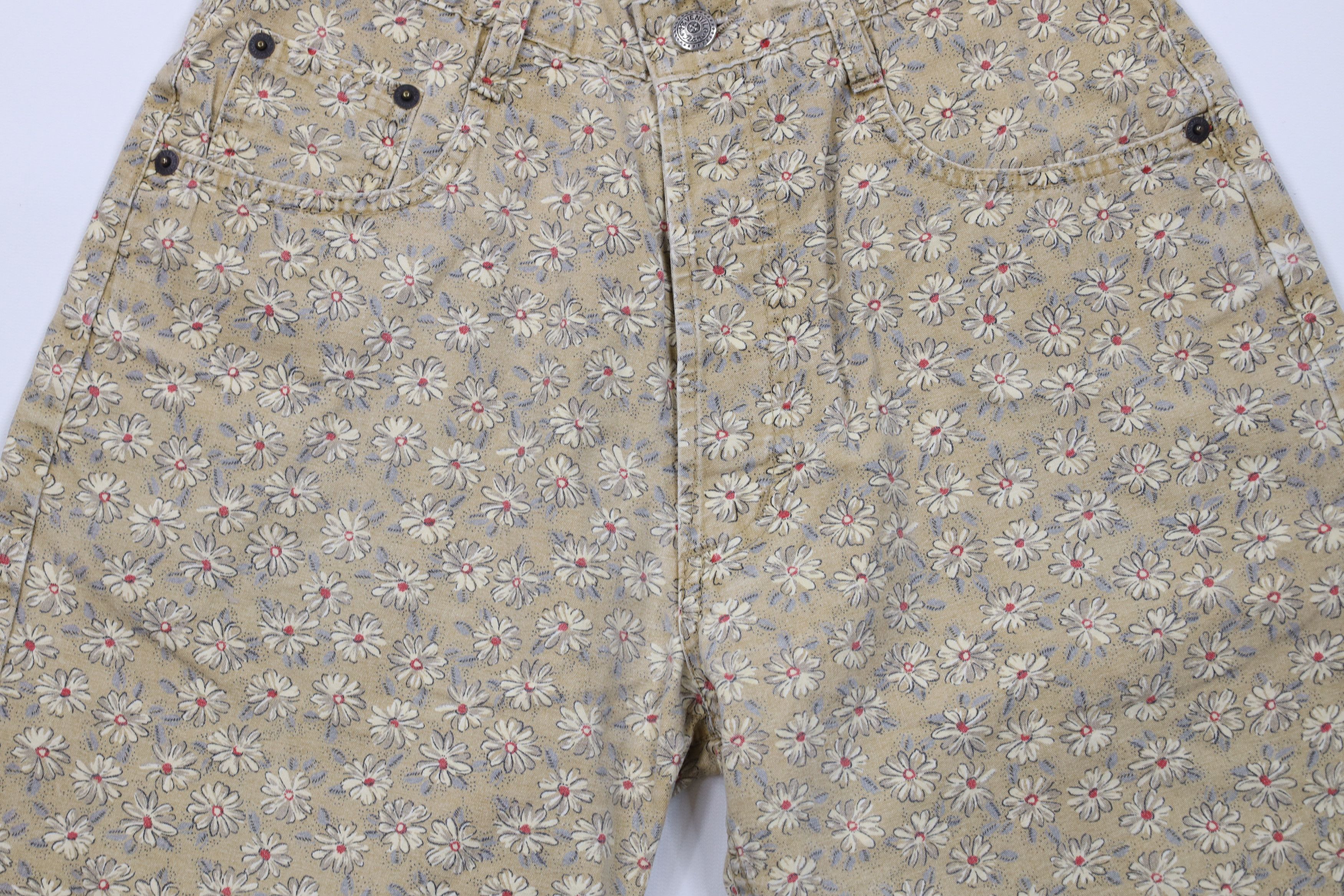 Vintage Vintage 90s Streetwear All Over Print Button Fly Shorts Size 28" / US 6 / IT 42 - 3 Thumbnail